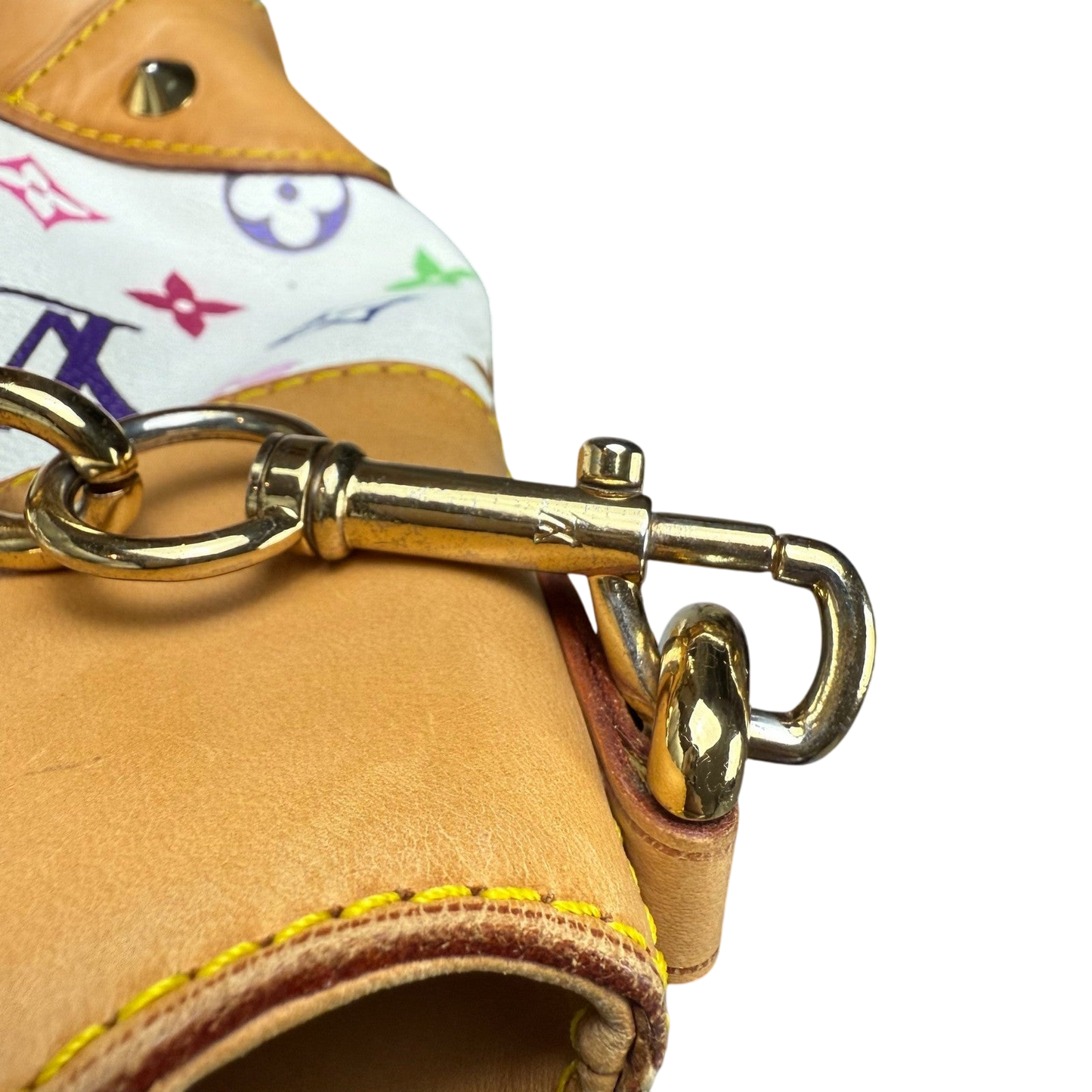 Louis Vuitton Judy Murakami Monogram Leather Bag White