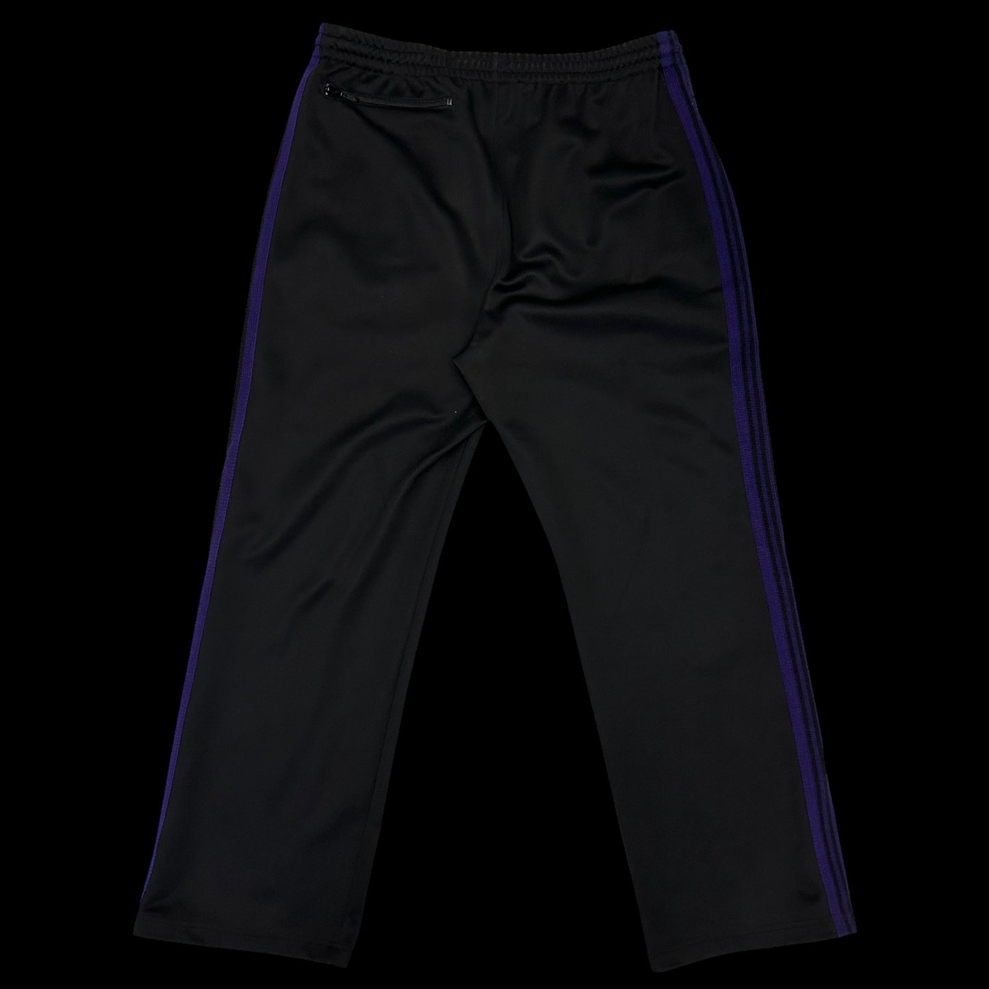 Needles Poly Smooth Track Pants Black/Purple (Size L)