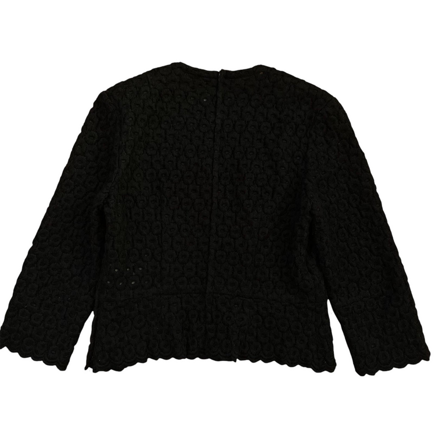 AD2012 Comme Des Garçons Black Wool Blend Top (Fits S)