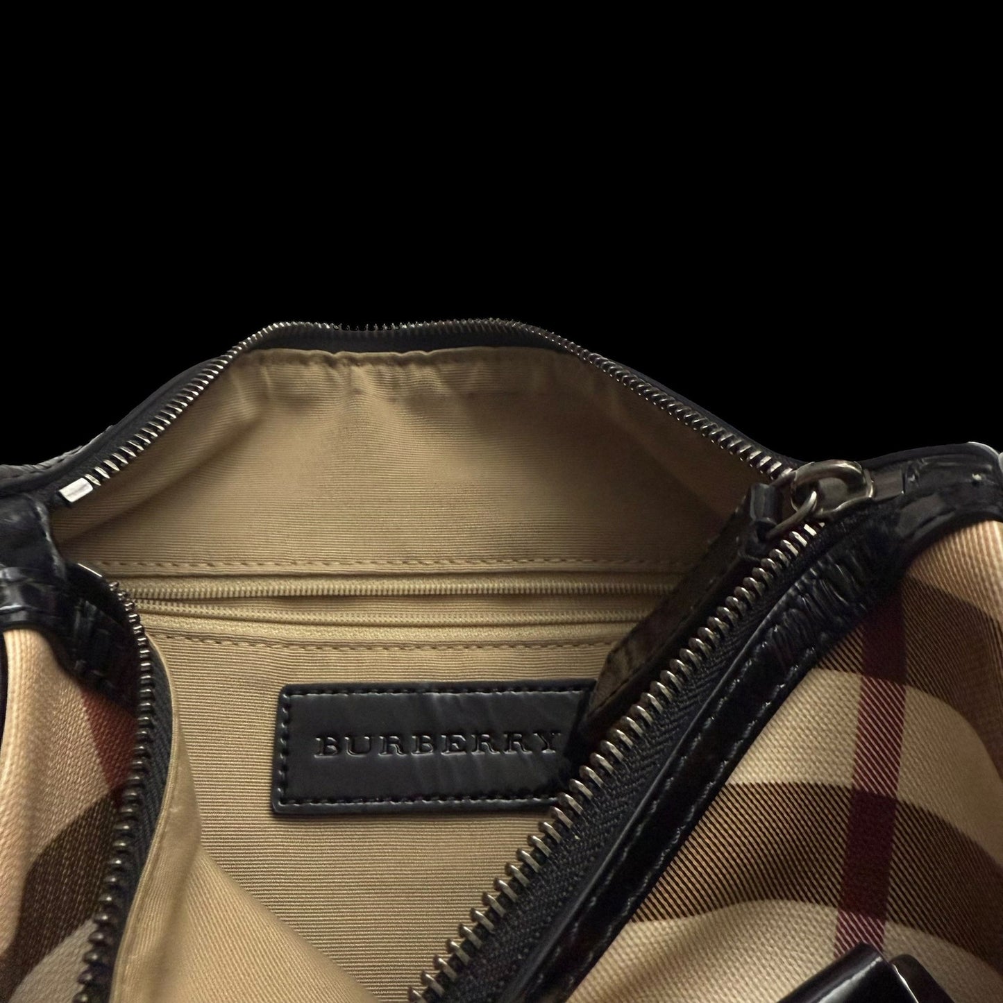 Burberry Nova Check PVC Chester Boston Bag