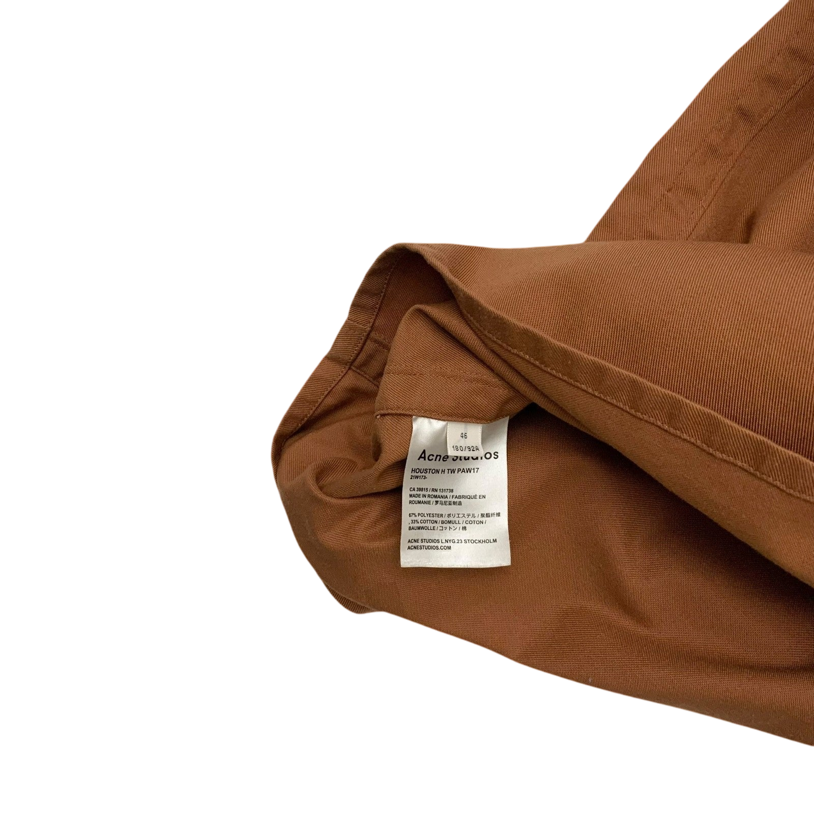 Acne Studios AW17 Houston Shirt Brown (Fits L-XL)