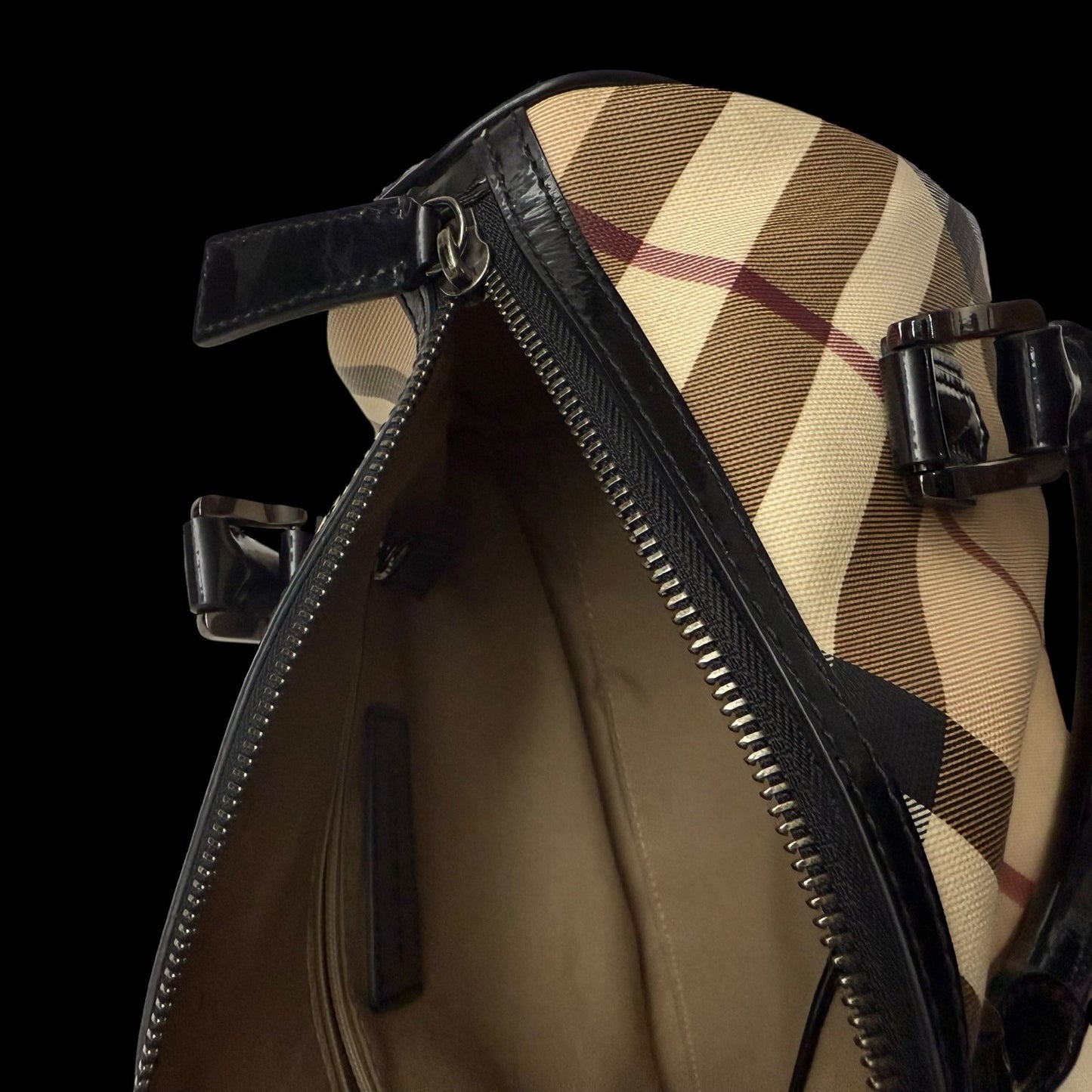 Burberry Nova Check PVC Chester Boston Bag