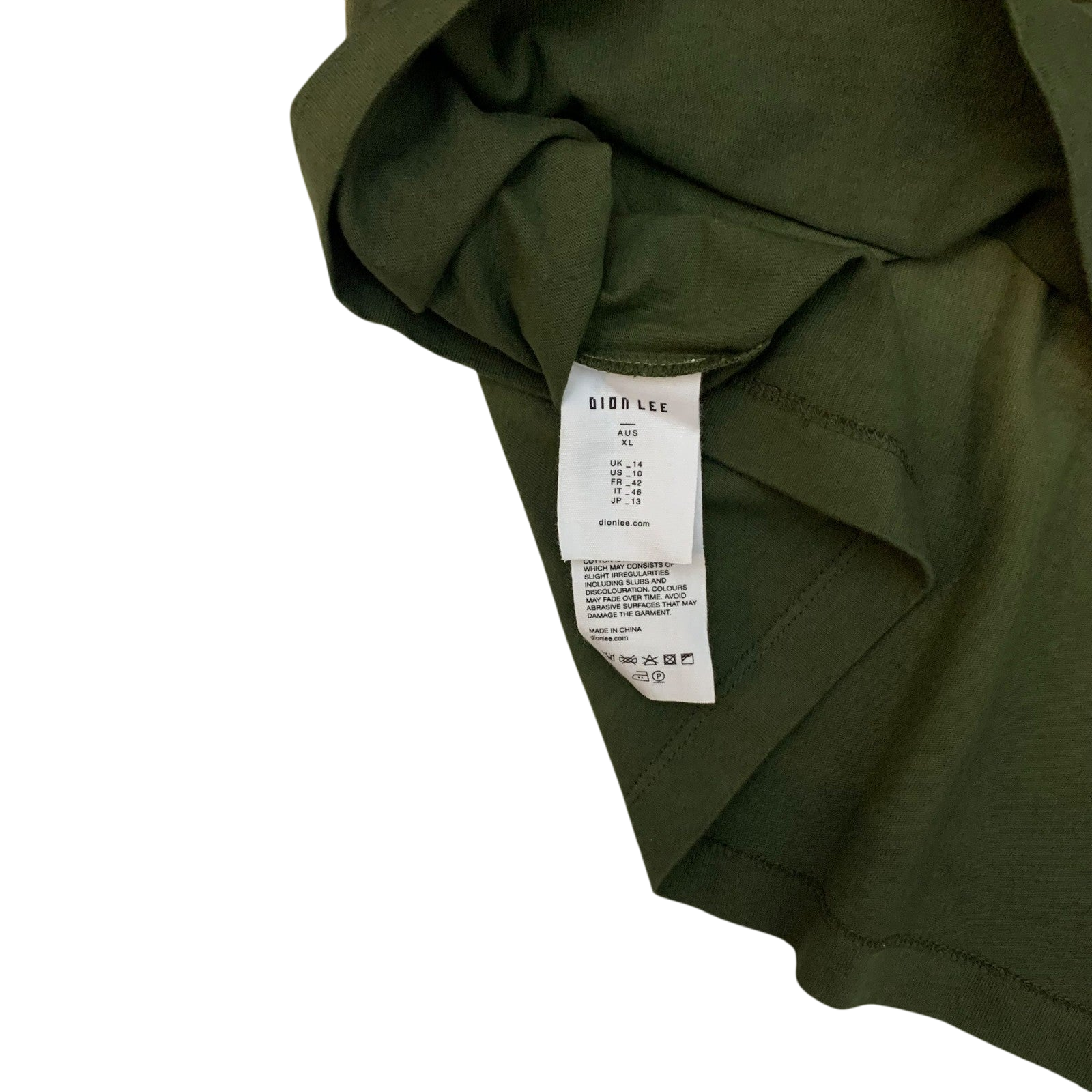 Dion Lee Sunfade T-shirt Khaki (Size XL womens/ M-L mens)