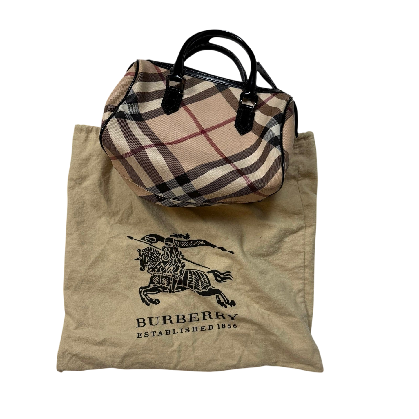 Burberry Nova Check PVC Chester Boston Bag