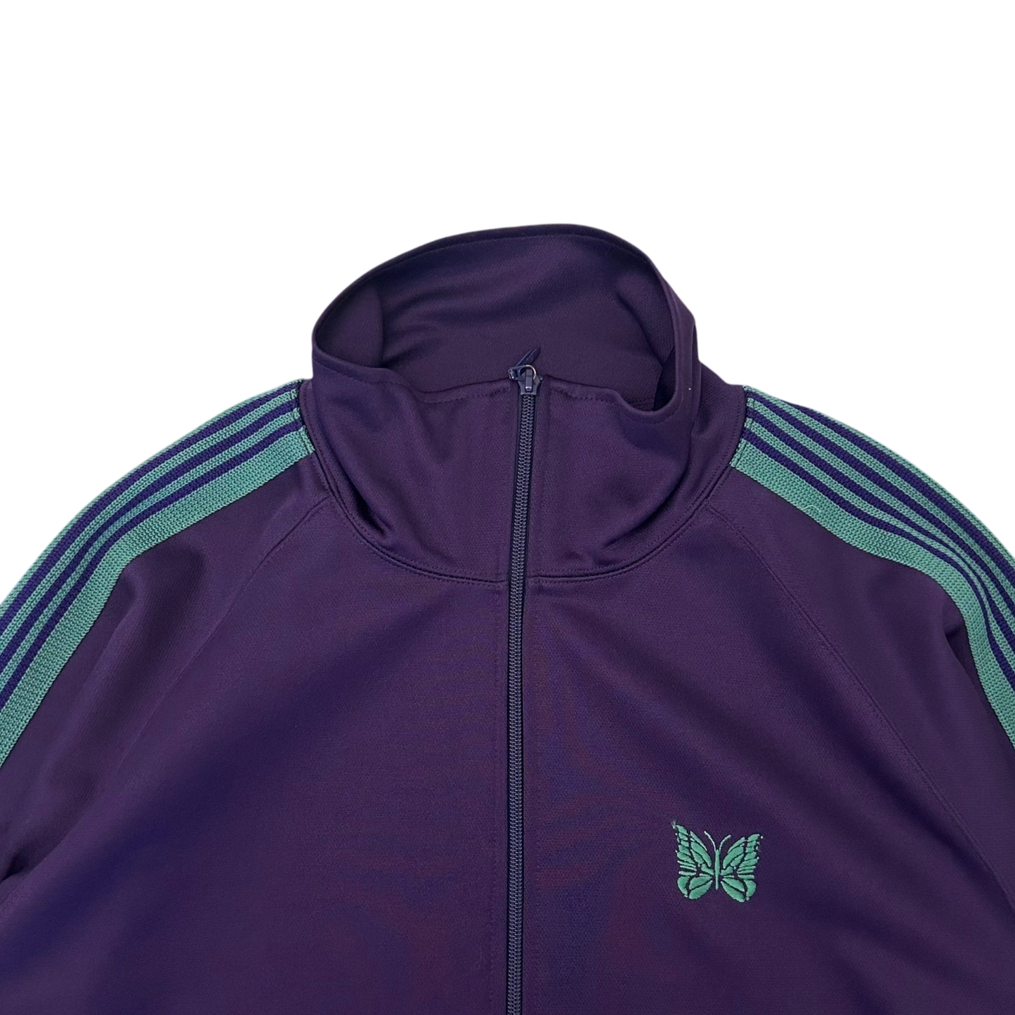 Needles Poly Smooth Track Jacket Purple/Turquoise (Size XL)