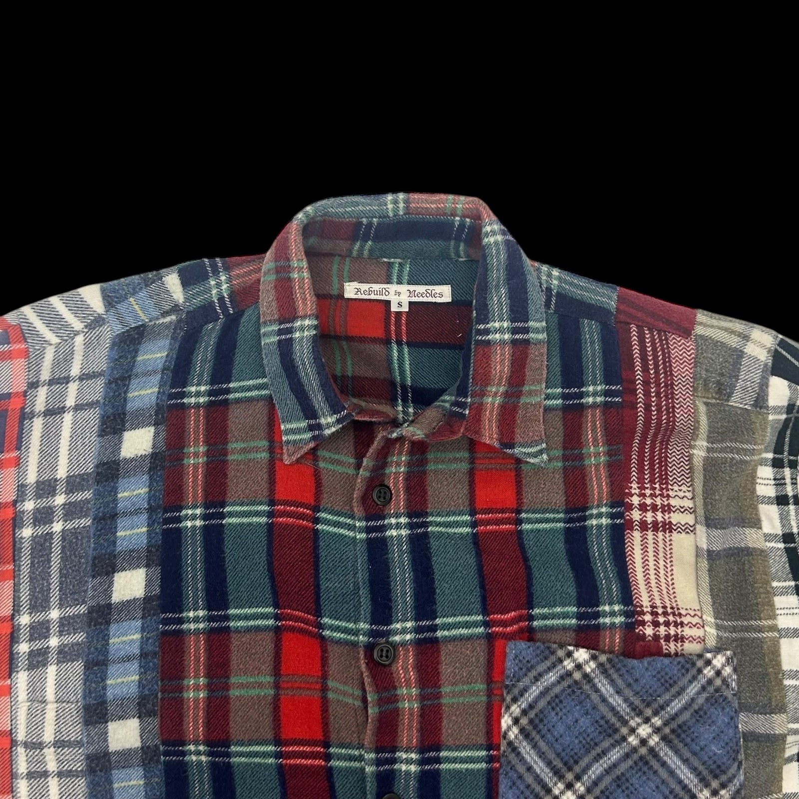 Needles Rebuild 7 Cut Flannel Shirt (Fits S/M)