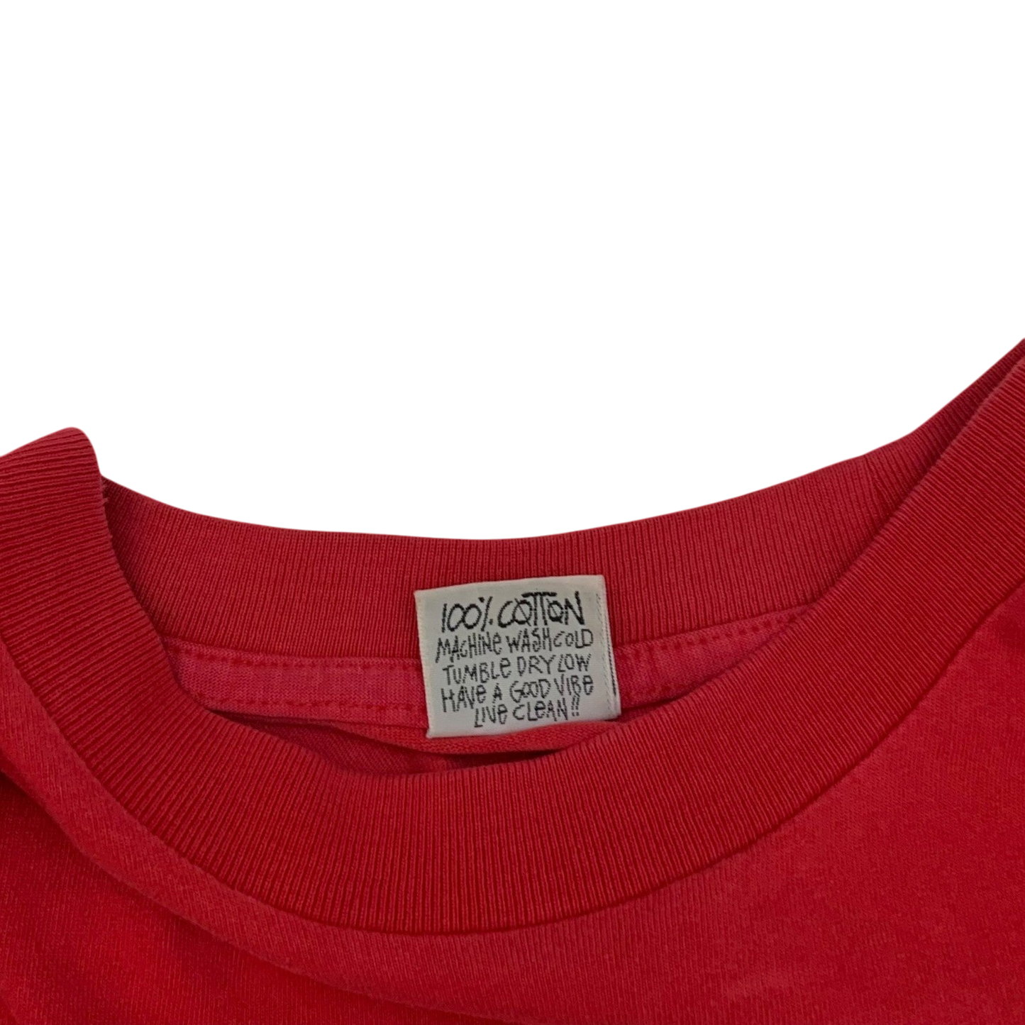Stussy Vintage 90s No. 4 Logo T-Shirt Red (Made in USA) Fits S-M)