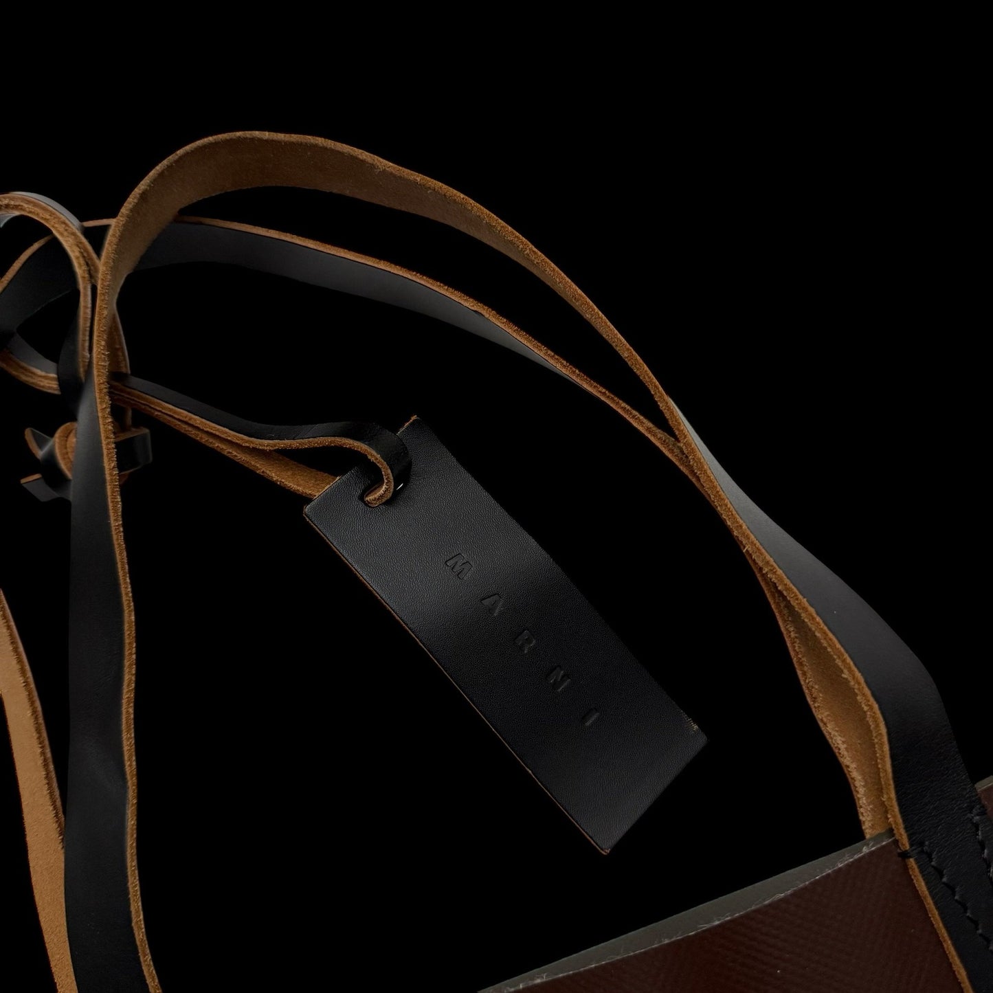Marni PVC Shopping Tote Brown / Green