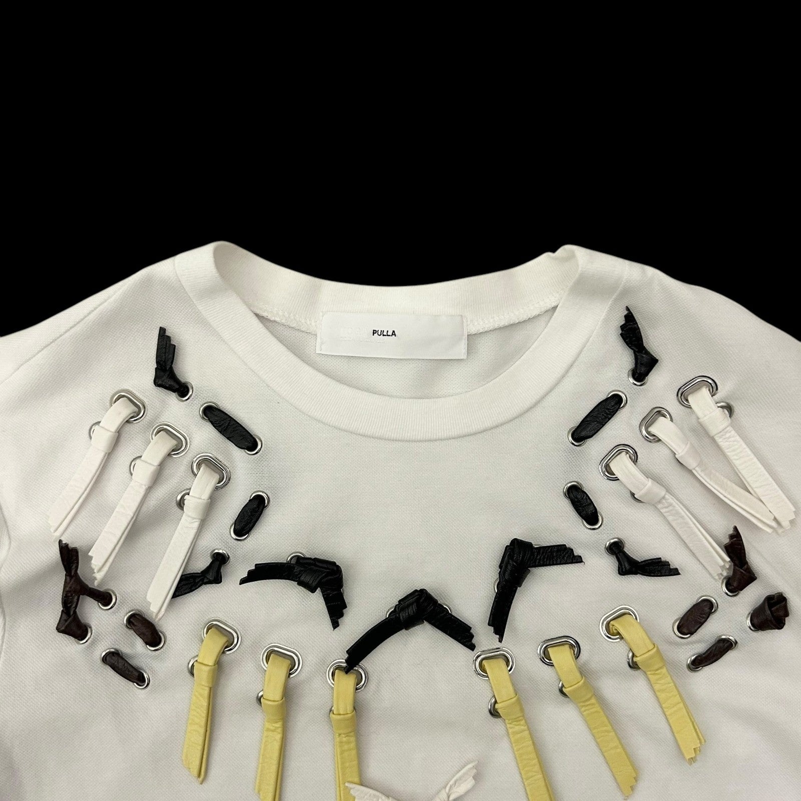 Toga Pulla Ribbon T-Shirt White (Fits S-M Womens)