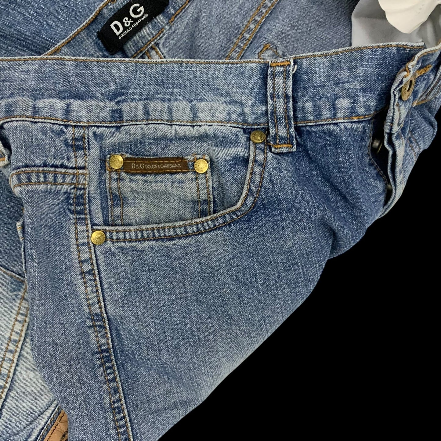 Dolce & Gabbana 90s Double-Waist Jeans (Size 32)