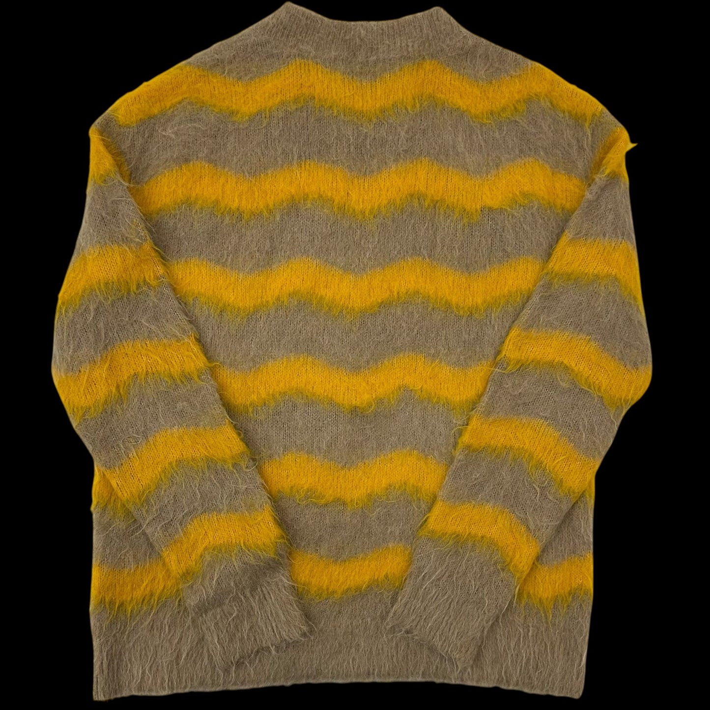 Acne Studios Kristoffer Mohair Striped Sweater Brown / Yellow (Fits M-L)