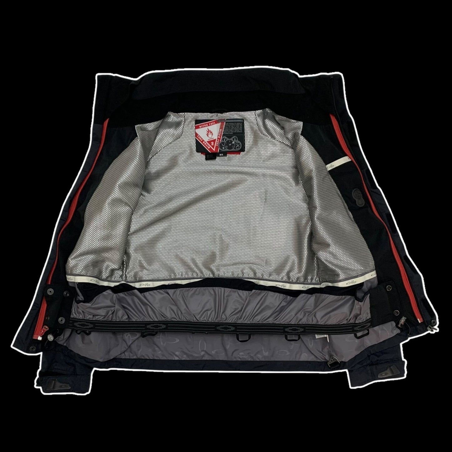 Oakley 2000s Nitro Fuel 2 Tactical Field Shell Jacket Navy/Black (Fits XS)
