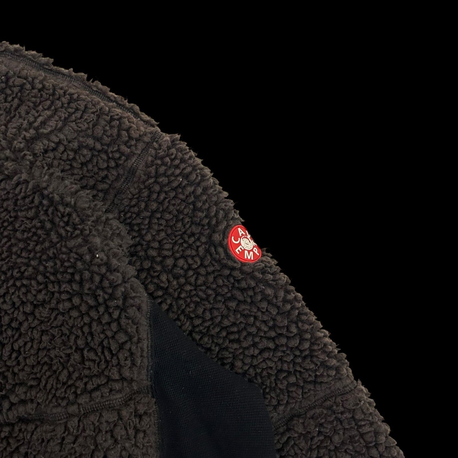 Cav Empt AW18 Boa Fleece Paneled Crewneck Brown/Black (Fits M-L)