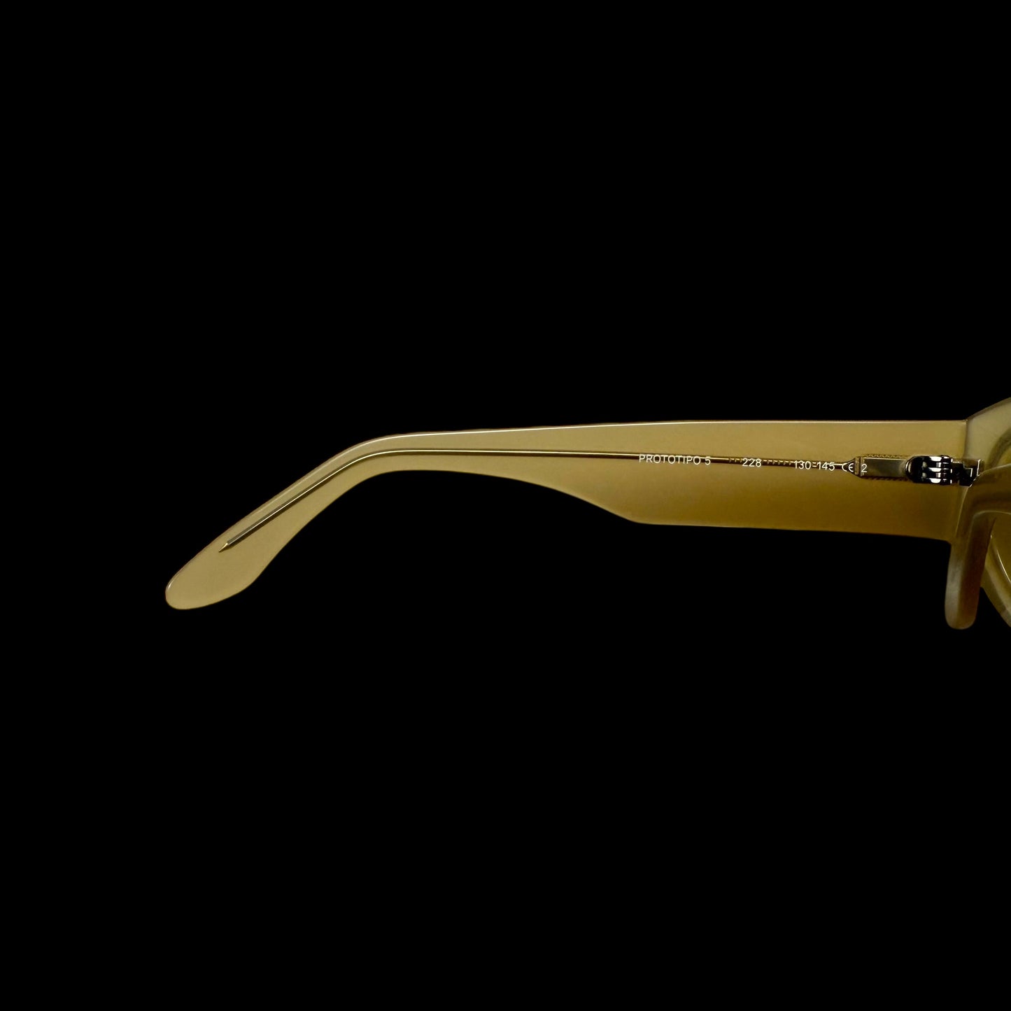 Sunnei Prototipo 5 Sunglasses Camel Yellow