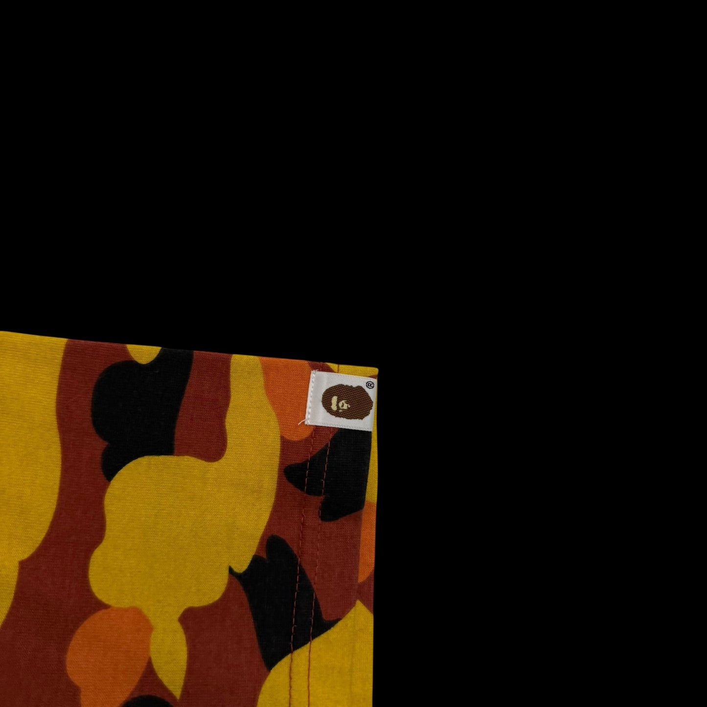 BAPE (A Bathing Ape) 1st Camo Shark T-shirt Orange (Fits M-L)
