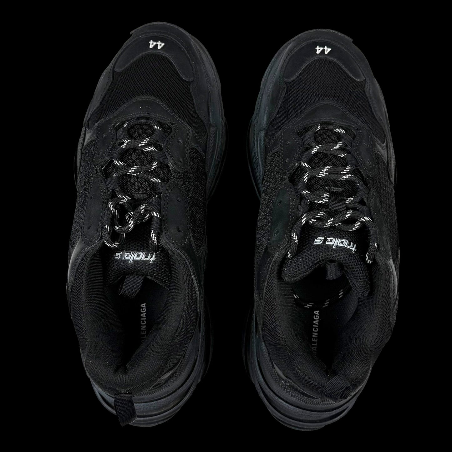 Balenciaga 2017 Triple S Pre-Distressed Triple Black (US11/UK10/EU44)