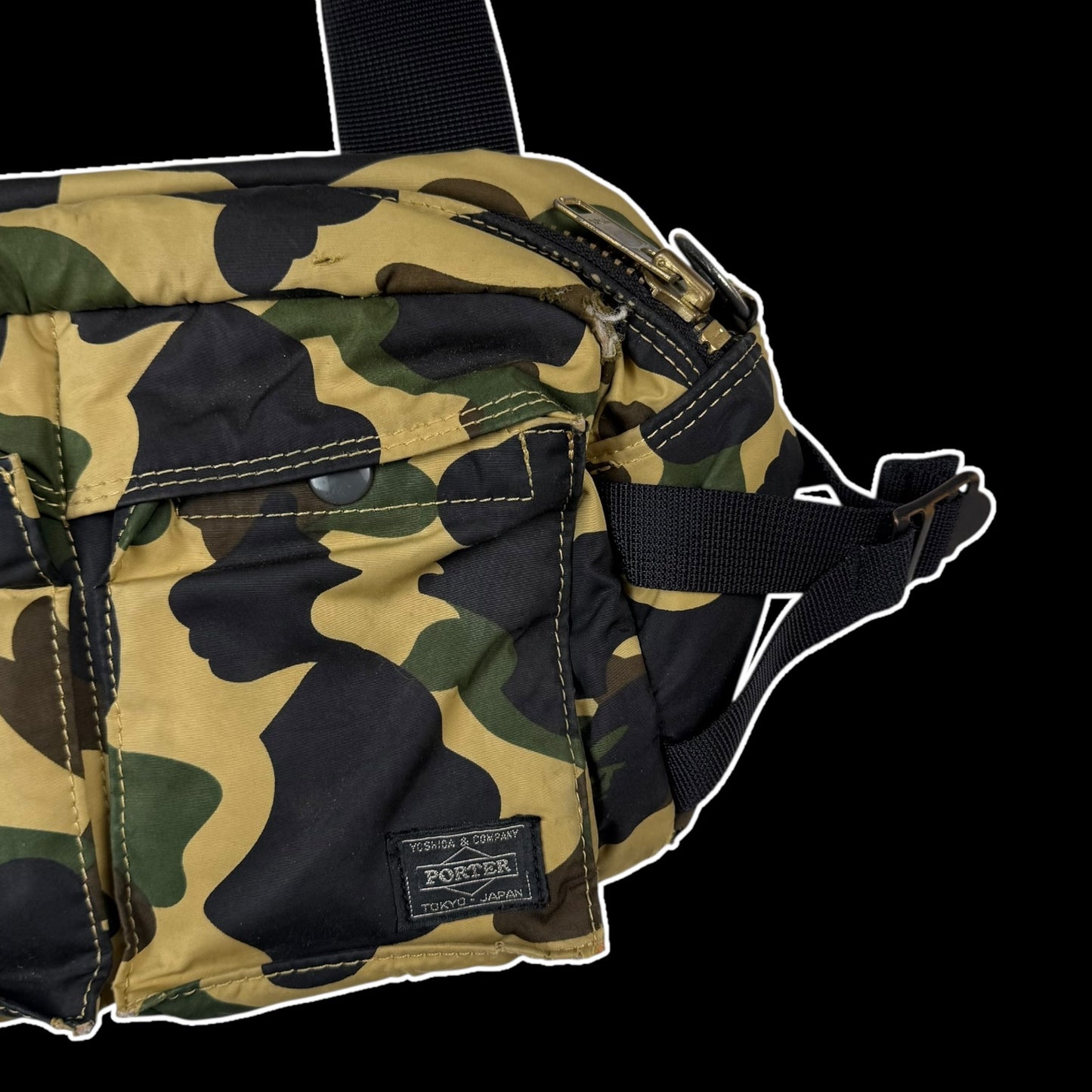 BAPE (A Bathing Ape) x Porter 1st Camo Waist Bag