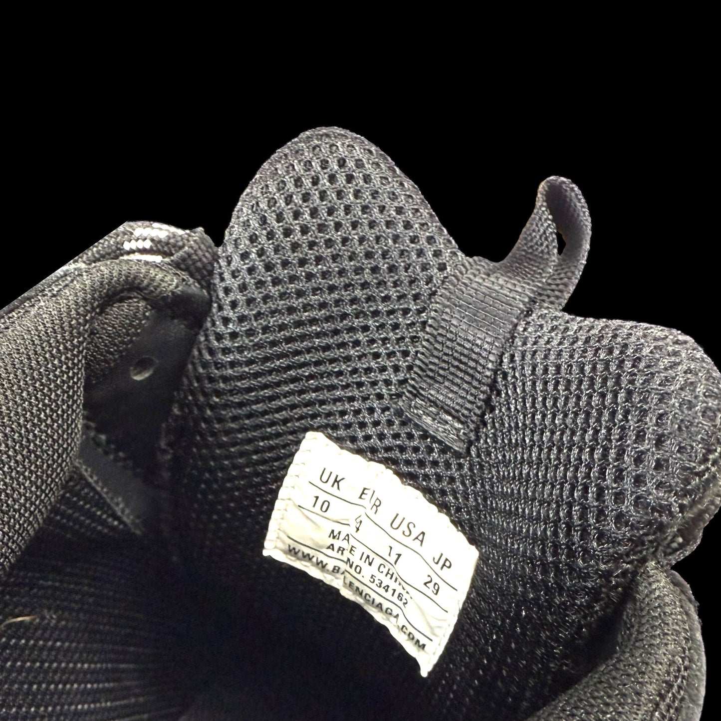 Balenciaga 2017 Triple S Pre-Distressed Triple Black (US11/UK10/EU44)