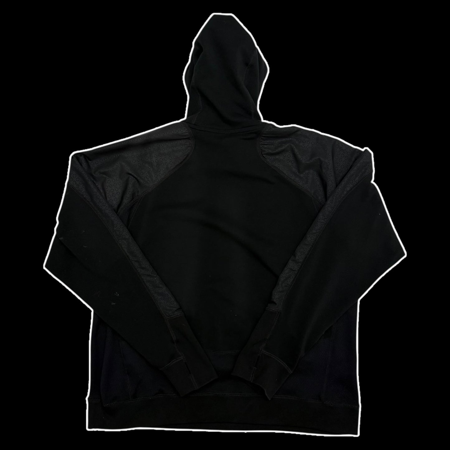 Nike 00s Centre Logo Technical Hoodie Black (Size XL)