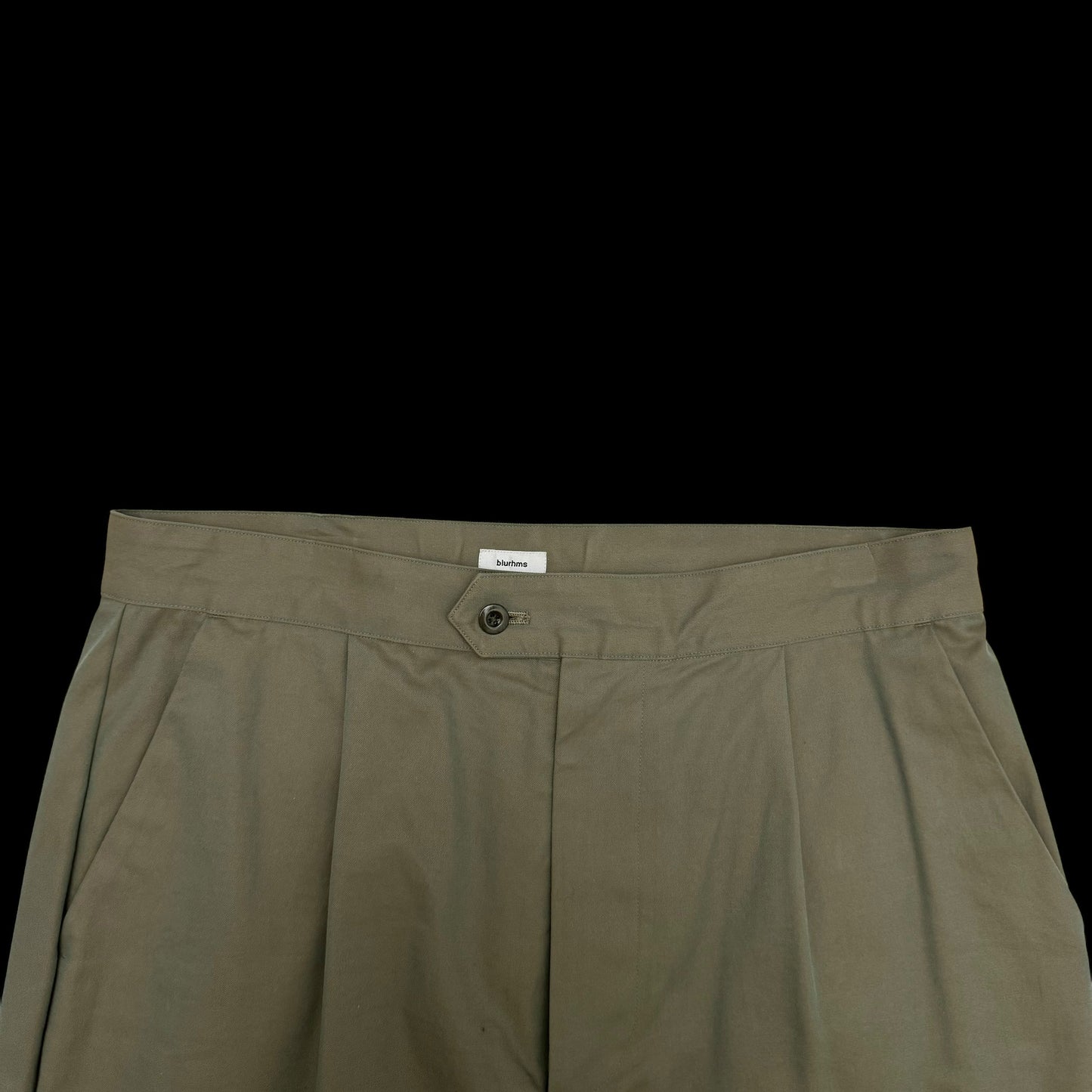 Blurhms SS18 Heavy Twill Central Slit Pants Iridescent Green (Size L)