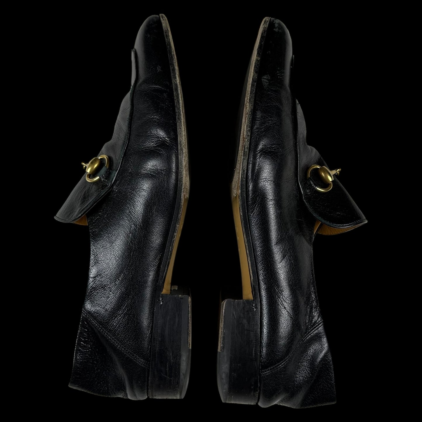 Gucci Jordaan Horsebit Leather Loafers Black (fits US10.5-11)