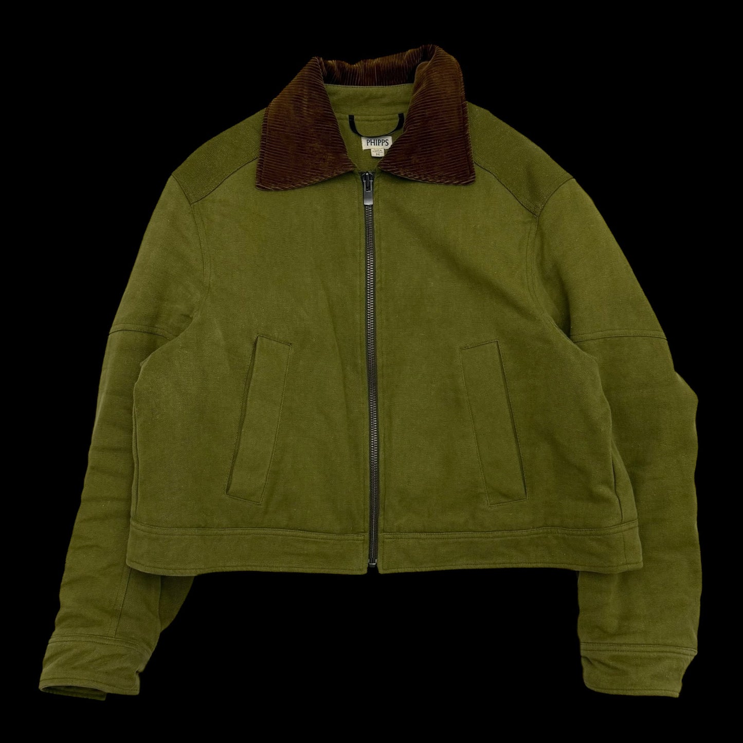 Phipps FW18 Hemp Blend Workwear Jacket Green / Brown (Fits M-L)