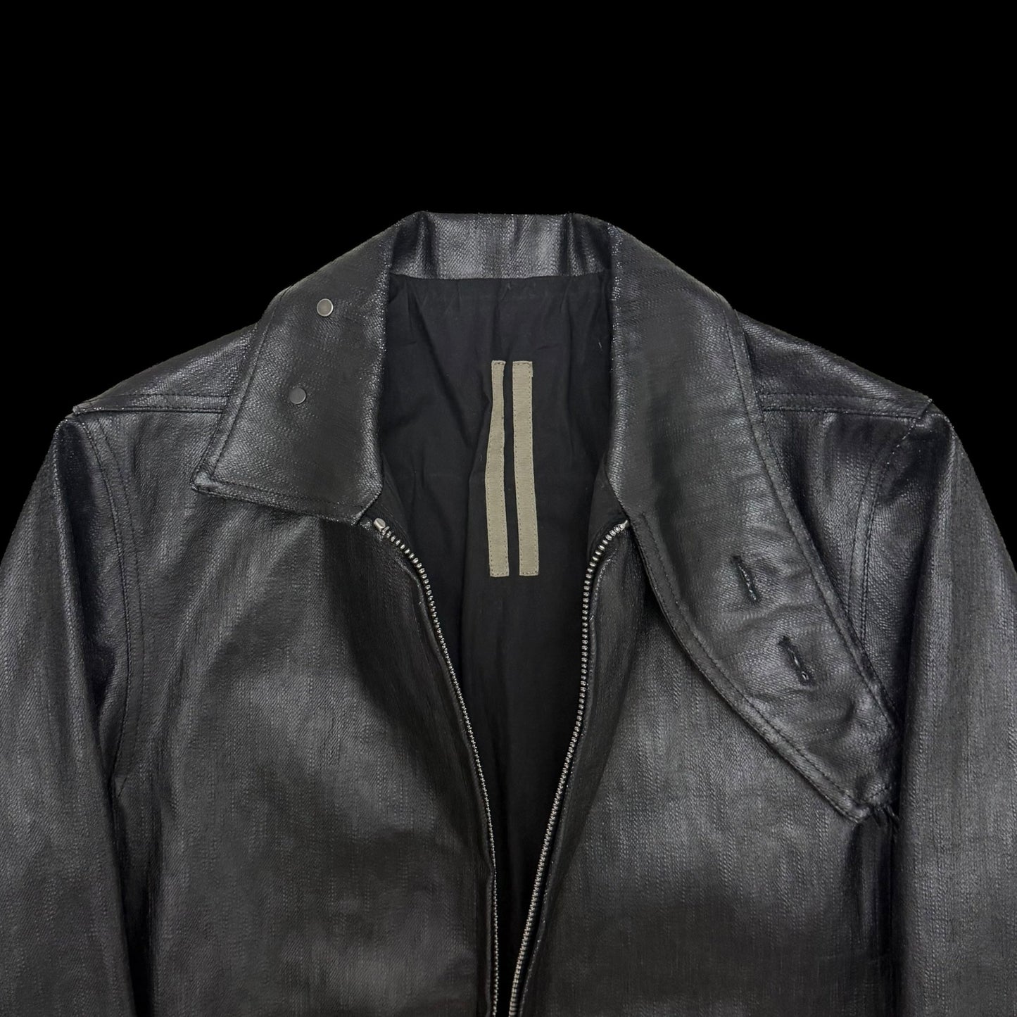 Rick Owens DRKSHDW SS17 Sample ‘Black Rubber’ Walrus Jacket (Fits S-M)