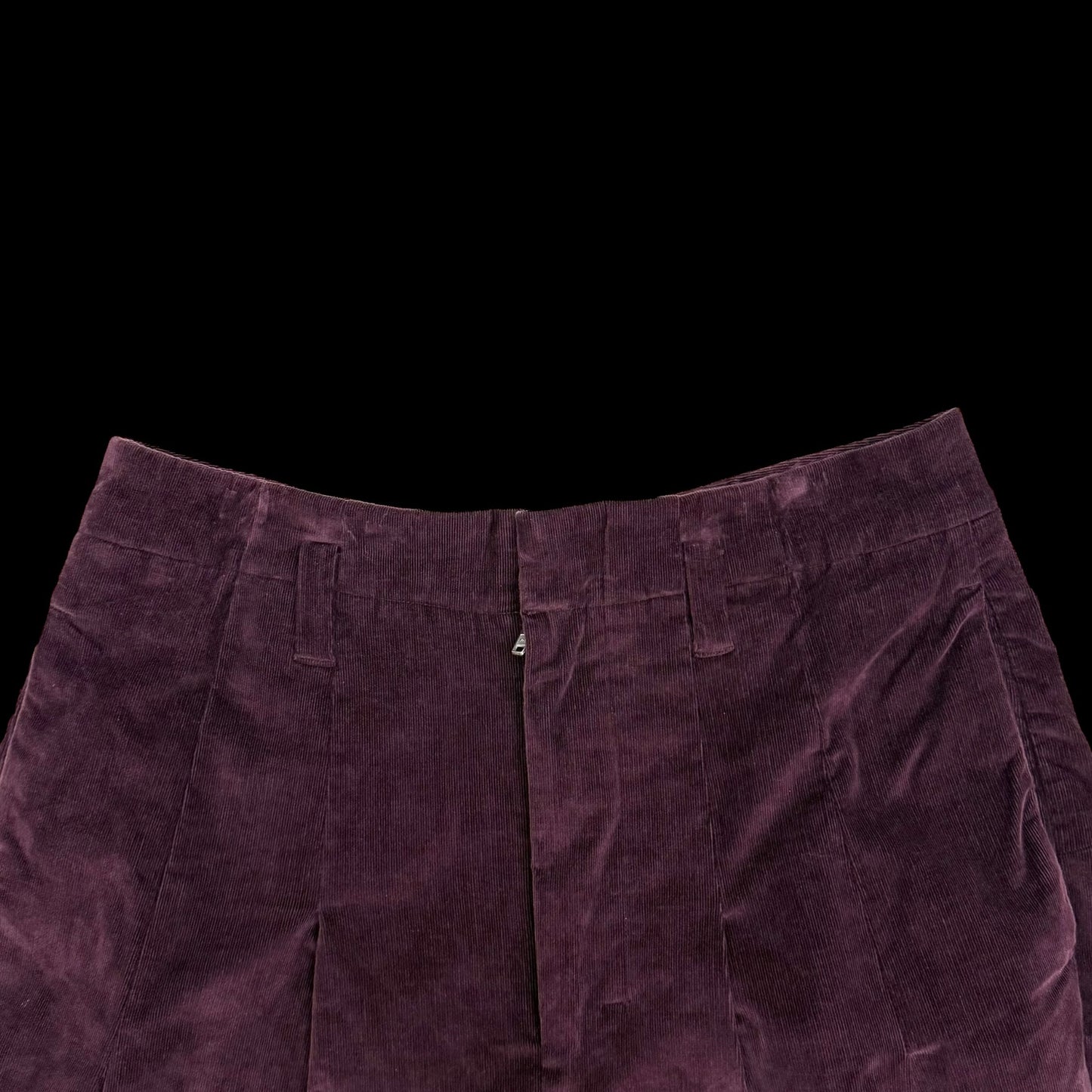 Shinya Kozuka Baggy Pleated Corduroy Pants Burgundy (Size M)
