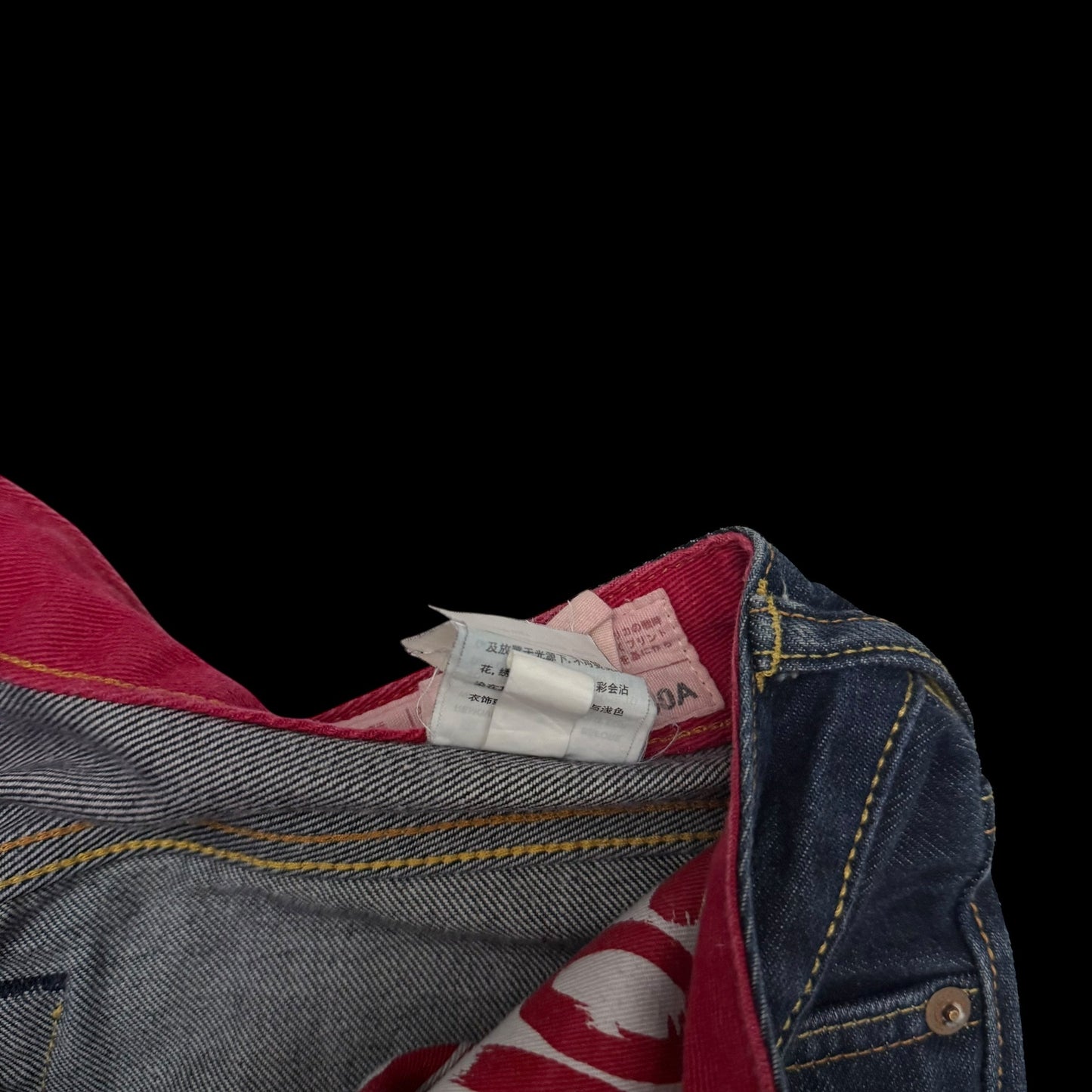 Evisu Camo Seagull Applique Jeans (Size 32”)