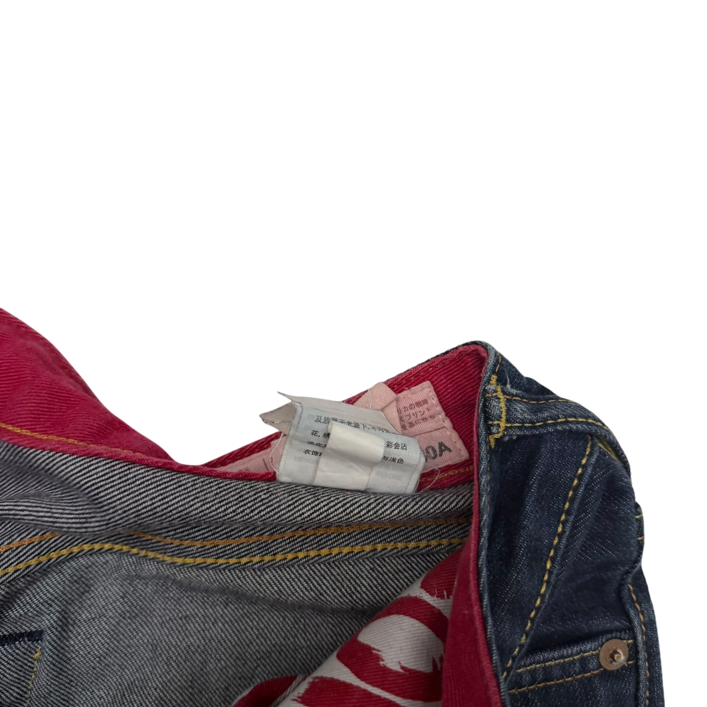 Evisu Camo Seagull Applique Jeans (Size 32”)