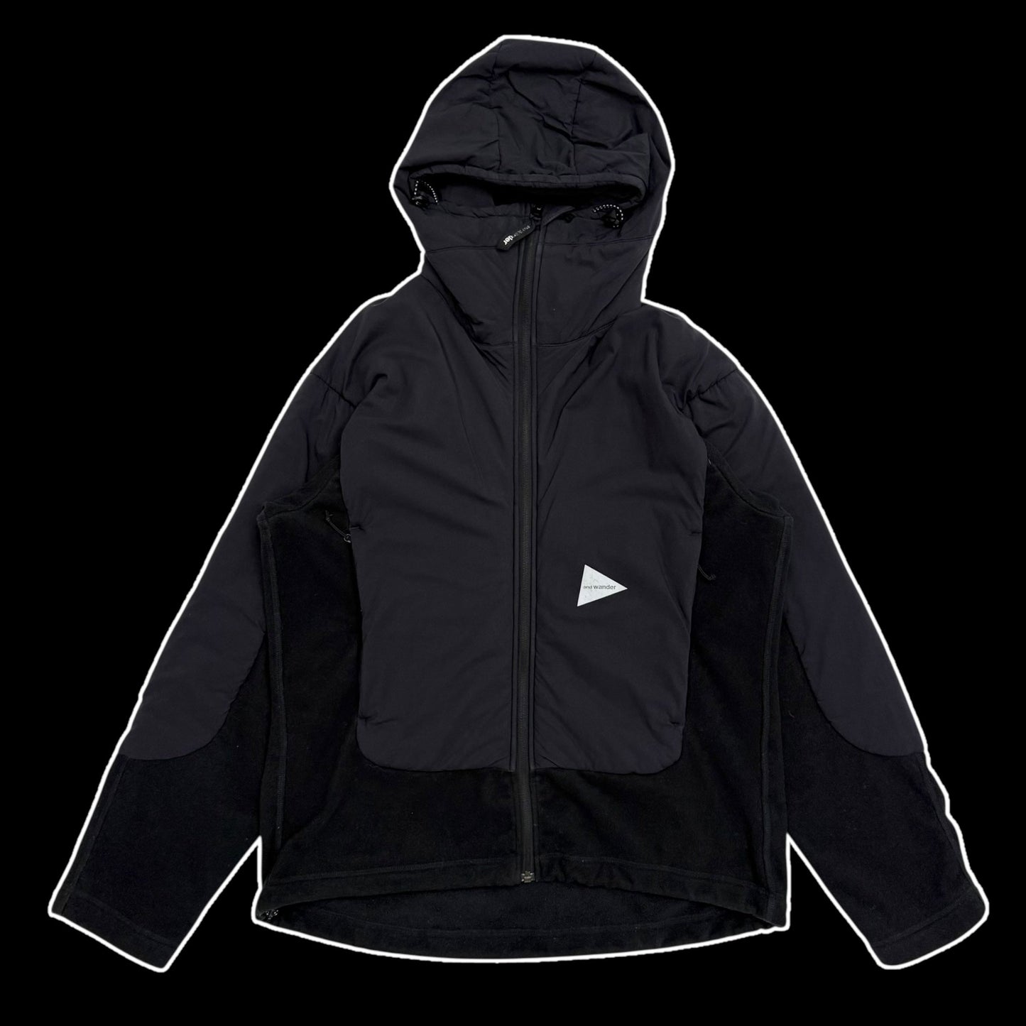 And Wander Top Fleece Jacket Black (Fits M-L)