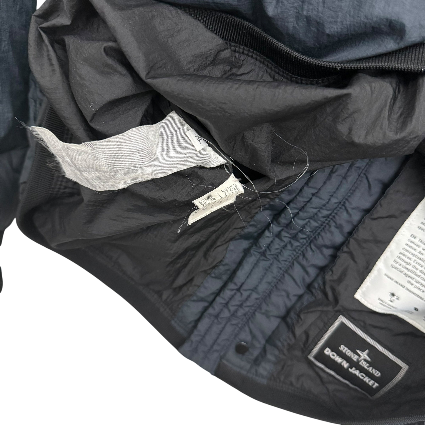 Stone Island AW11 Opaque Nylon Tela Down Puffer Jacket Navy (Fits L-XL)
