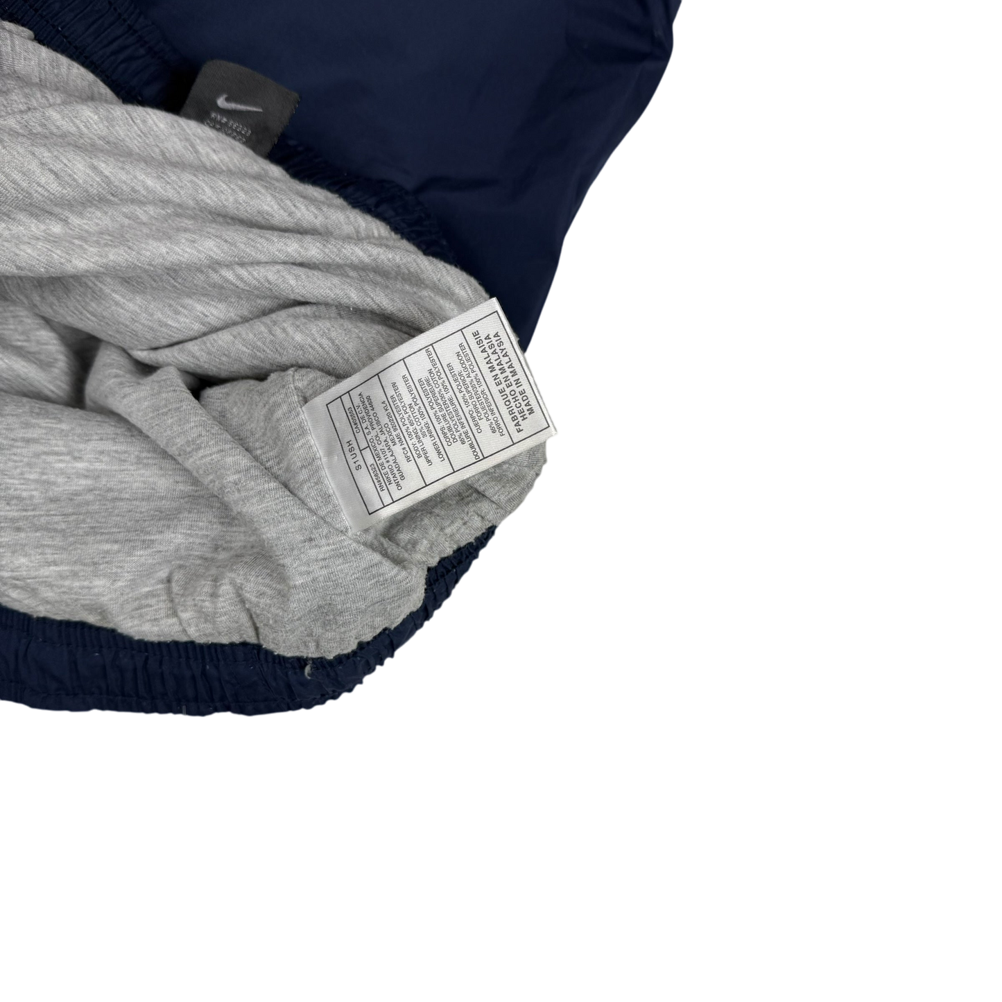 Nike 00s Lined Track Pants White/Navy (part of set) (Fits M-L)