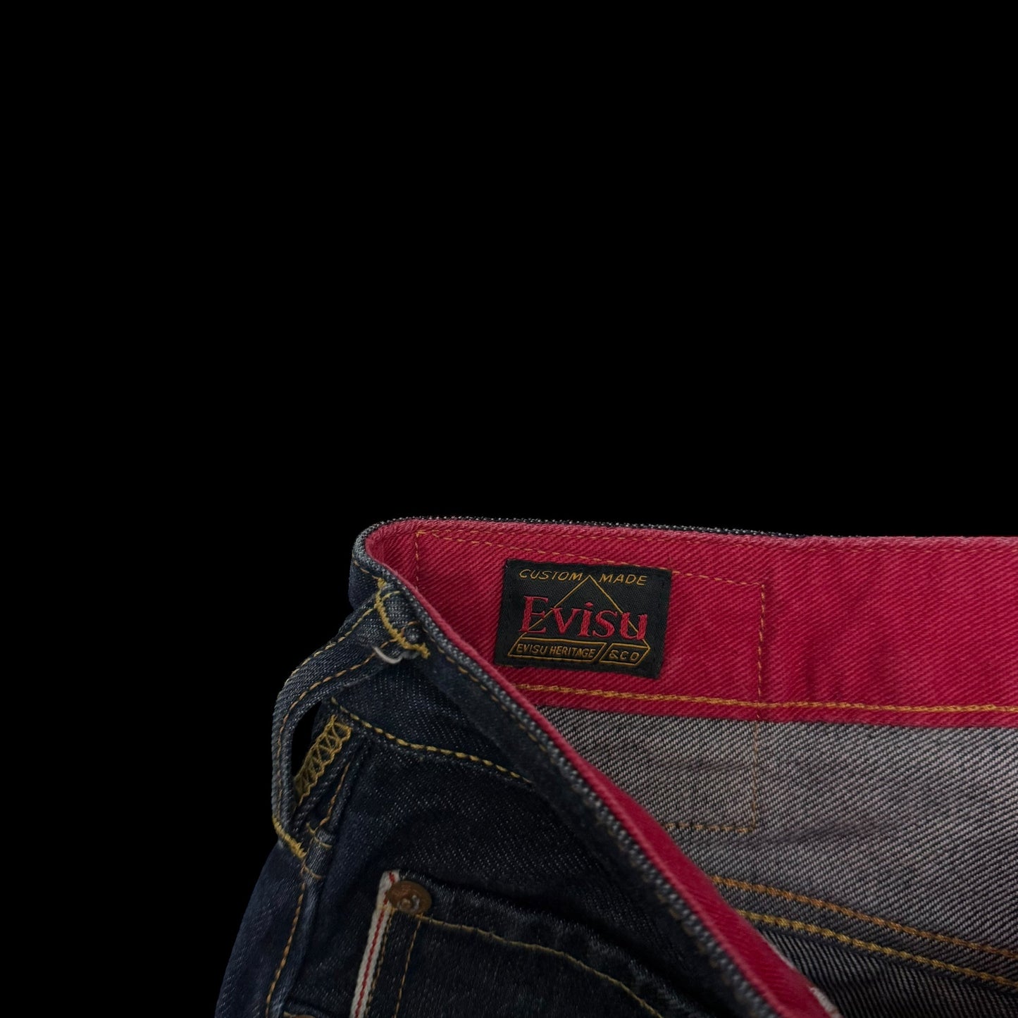 Evisu Camo Seagull Applique Jeans (Size 32”)