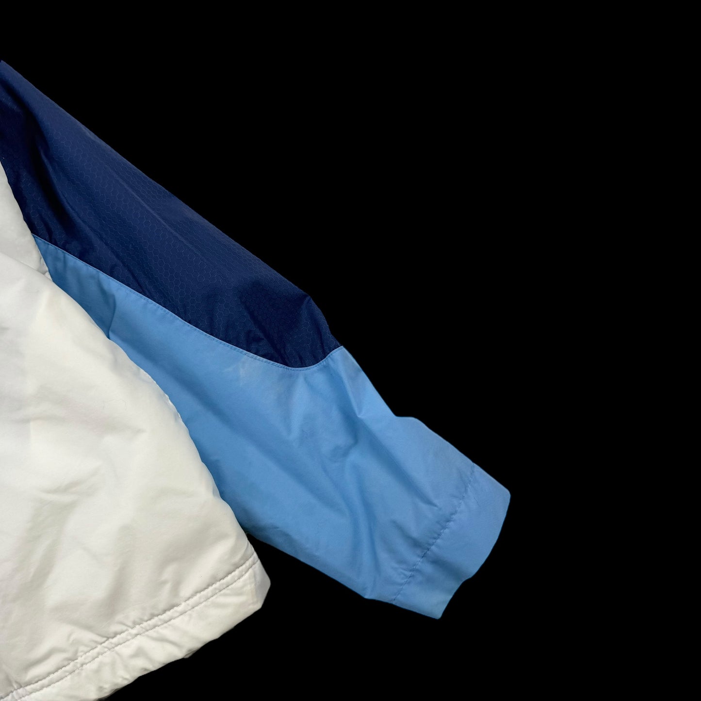 Nike 00s Hex Logo Insulated Track Jacket White/Blue (part of set) (Fits S-M)