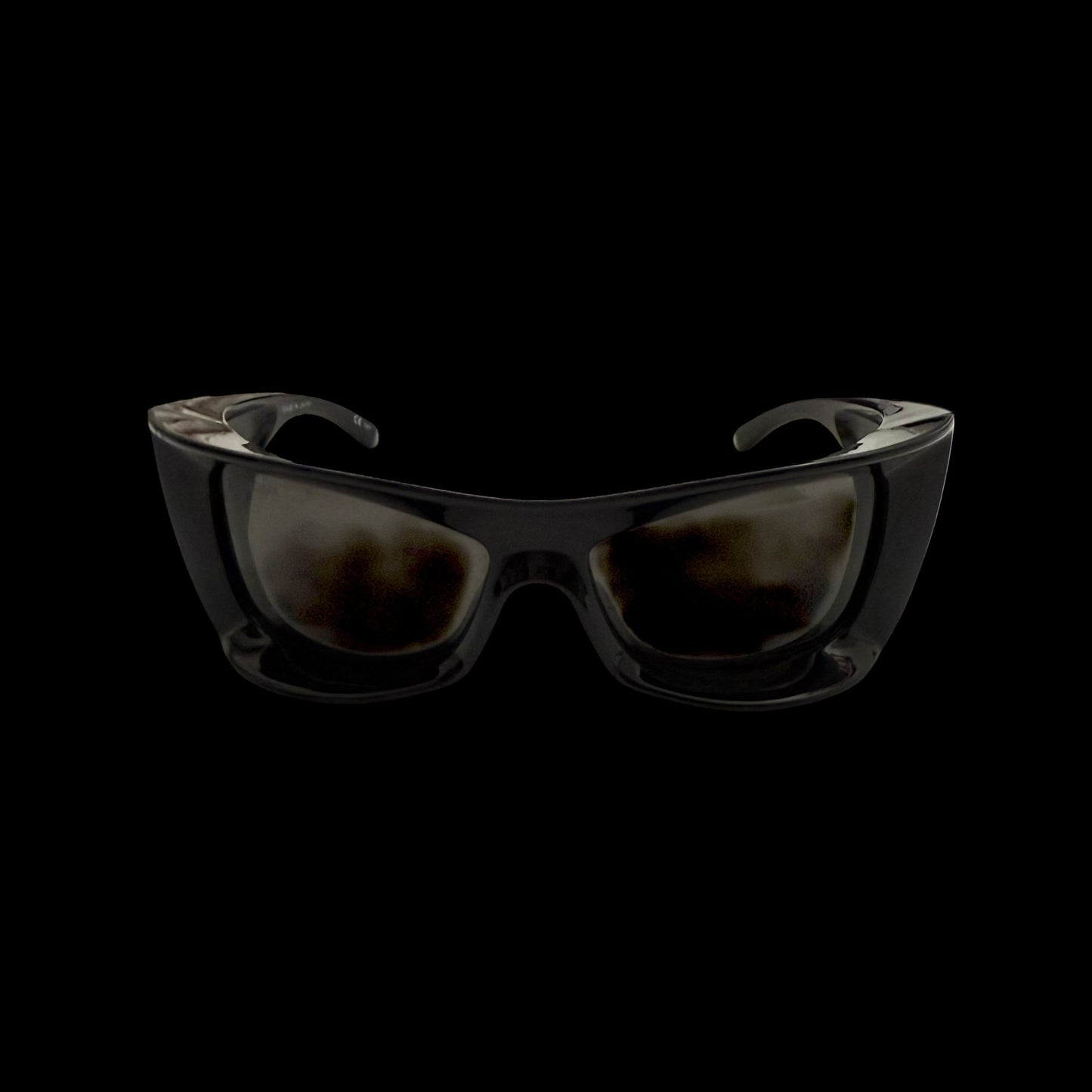 Balenciaga BB0156S Oversized Wrap Sunglasses Black