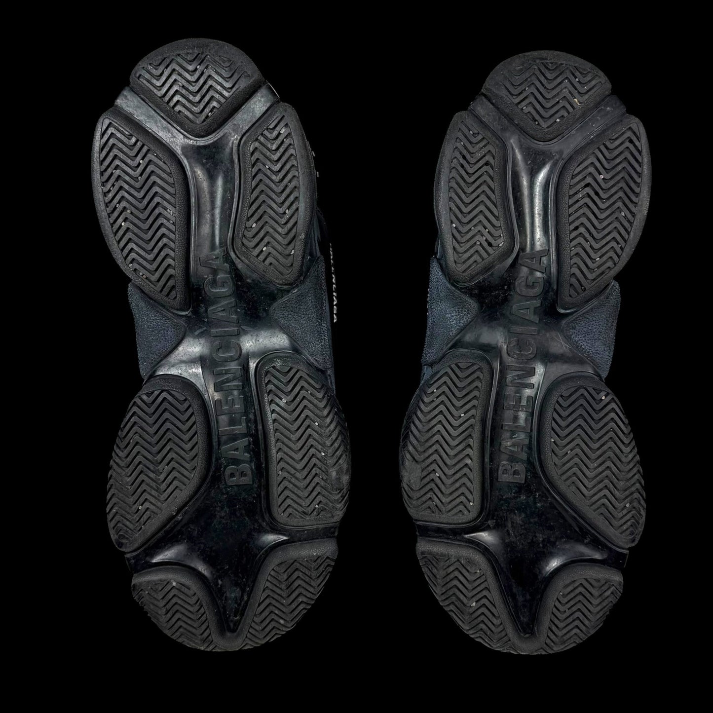 Balenciaga 2017 Triple S Pre-Distressed Triple Black (US11/UK10/EU44)
