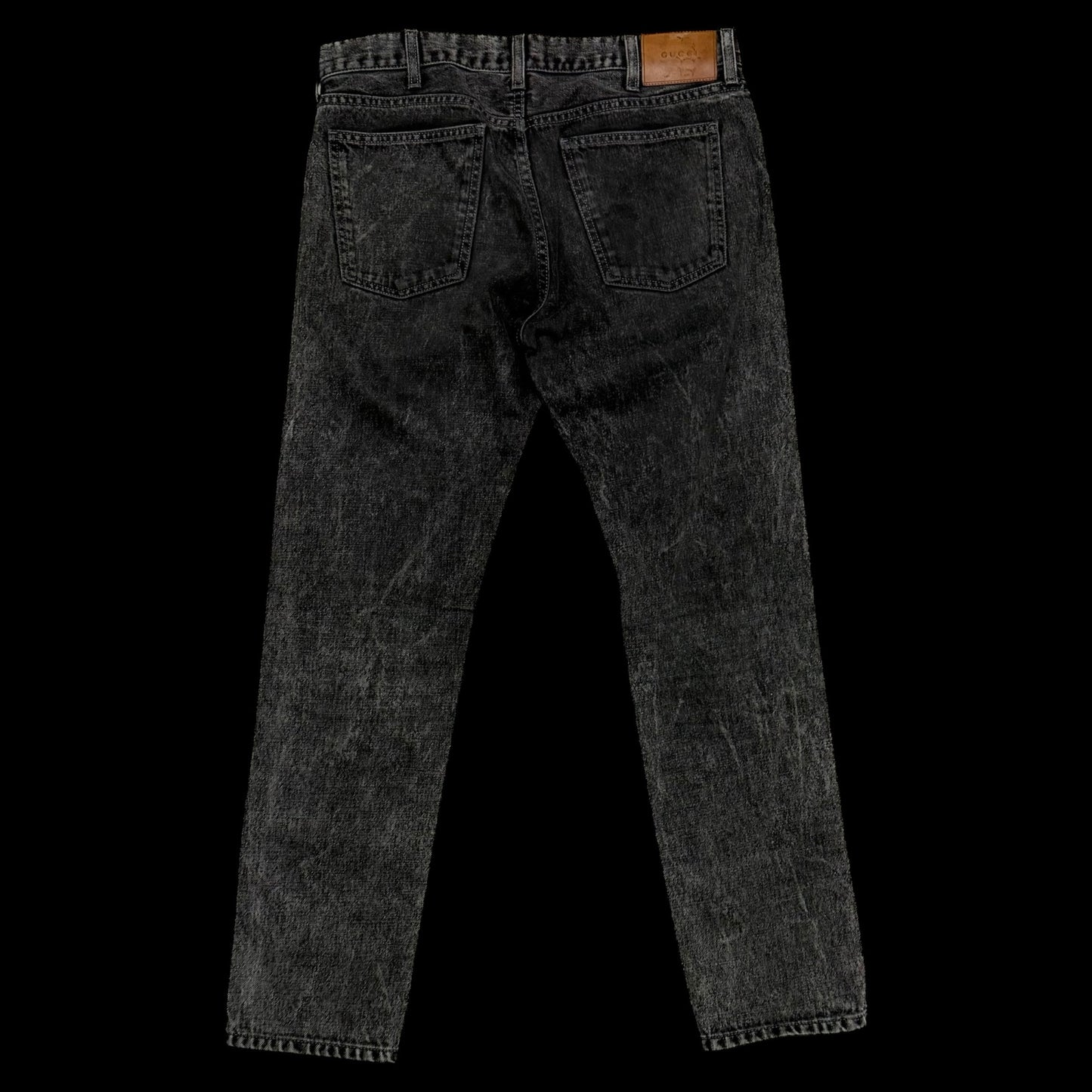 Gucci Washed Black Slim Fit Jeans (Size 32”)