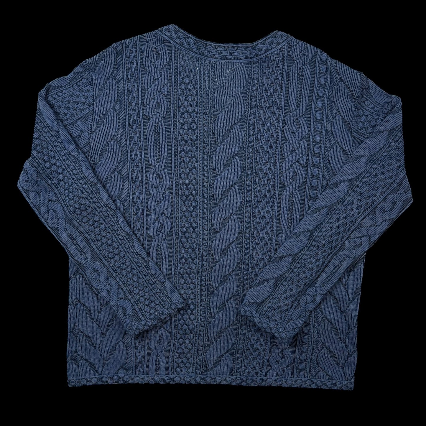 Opening Ceremony Wool Blend V-Neck Sweatshirt Blue (fits M-L)
