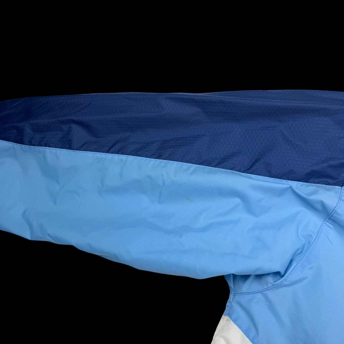 Nike 00s Hex Logo Insulated Track Jacket White/Blue (part of set) (Fits S-M)