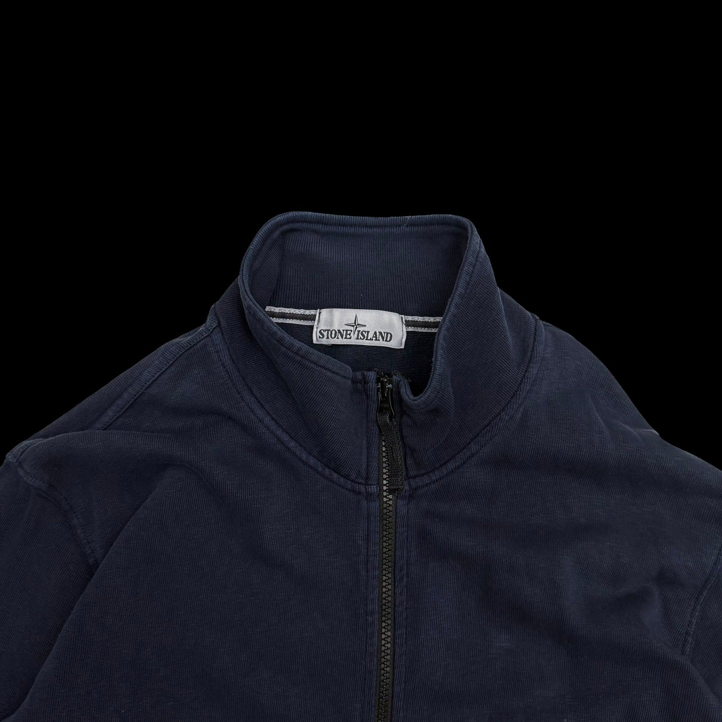 Stone Island Full Zip Sweatshirt Navy(Size XXL)