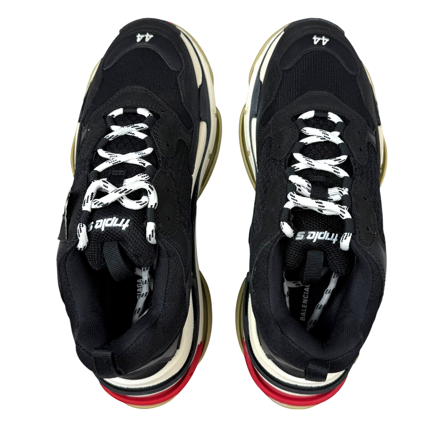Balenciaga Triple S Black White Red (2018 Reissue) (US11/UK10/EU44)