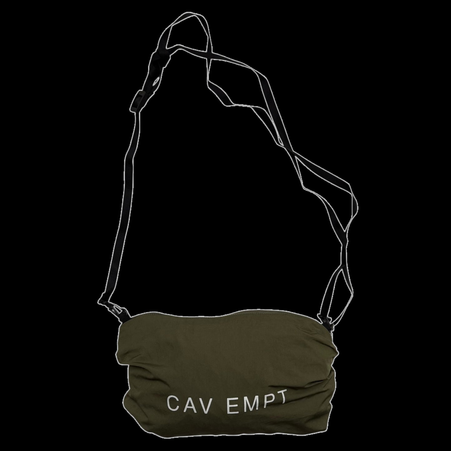 Cav Empt Packable Half-Zip Anorak Jacket Olive Green (Fits L-XL)