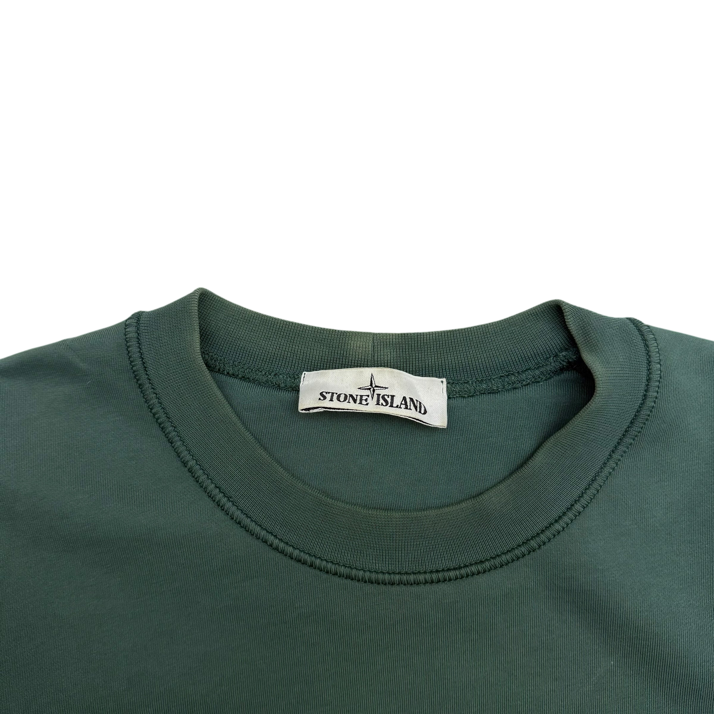 Stone Island Garment-Dyed Crewneck Sweatshirt ‘Petrol Green’ (Fits M-L)