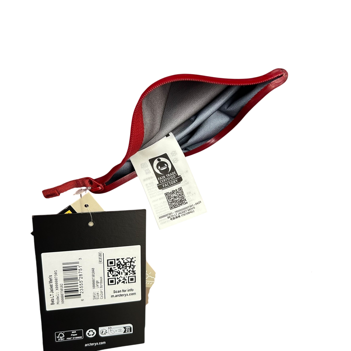 Arc'teryx Beta LT Goretex Jacket ‘Bordeaux Red’ (Red) (Size L)