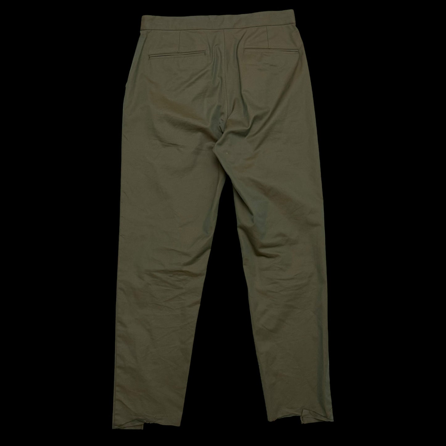 Blurhms SS18 Heavy Twill Central Slit Pants Iridescent Green (Size L)