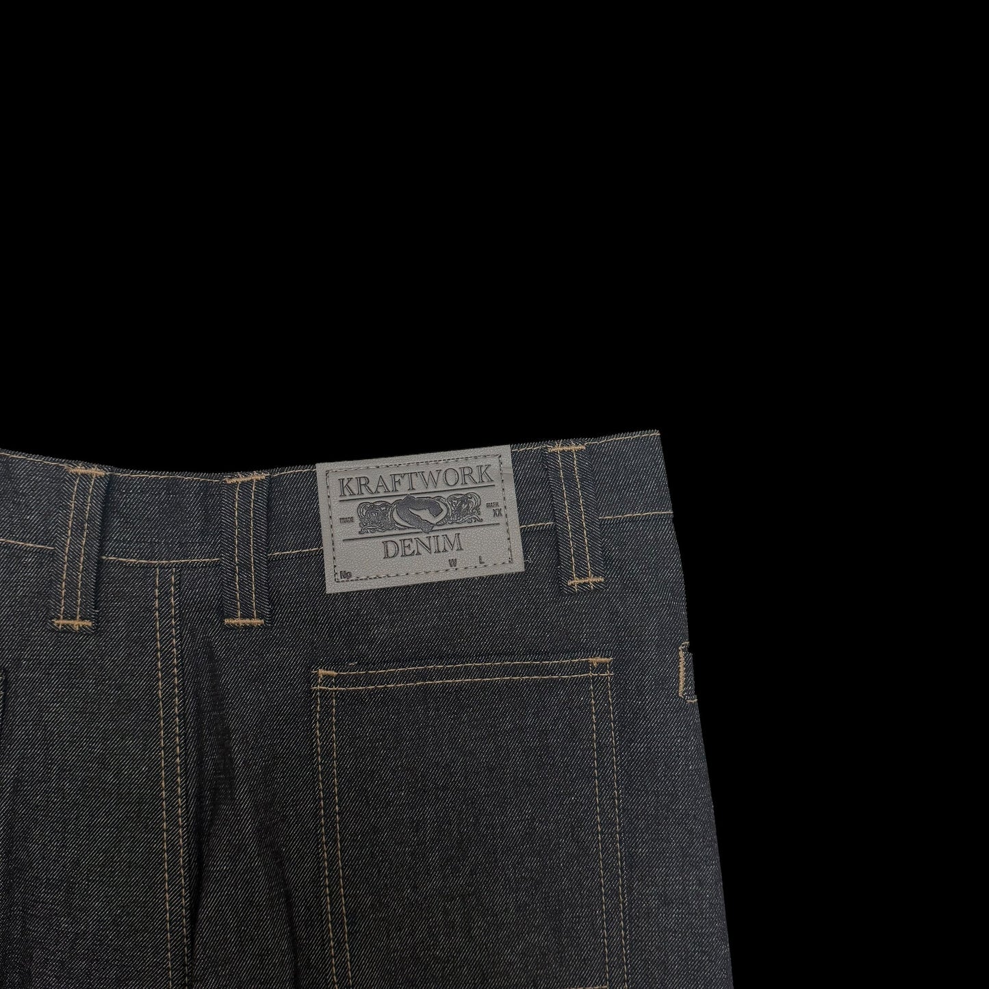 Kraftwork SS 2025 Uniform Pleated Denim Jeans (Fits 34”)
