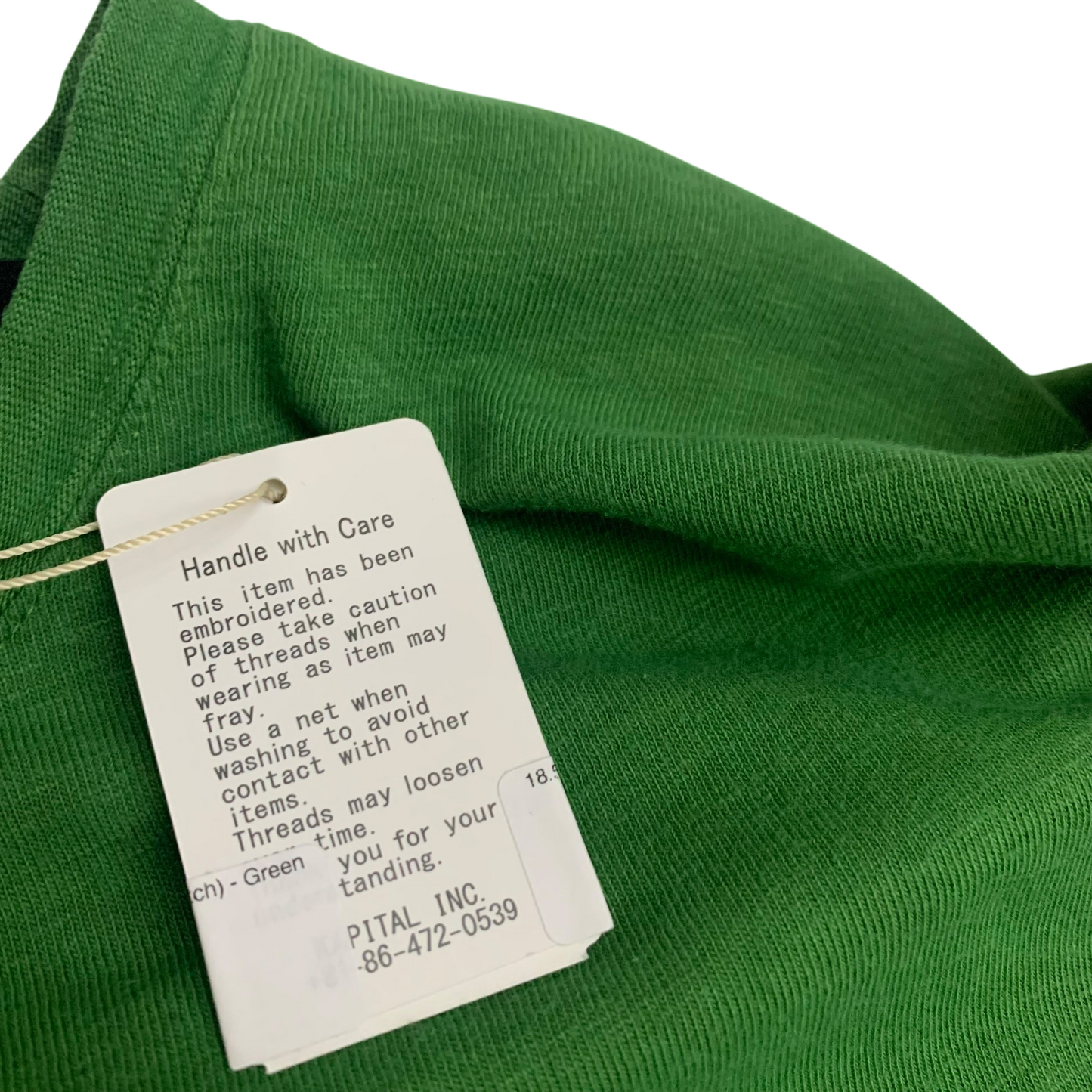 Kapital Tianzhu Hippie Long-Sleeve Top Green