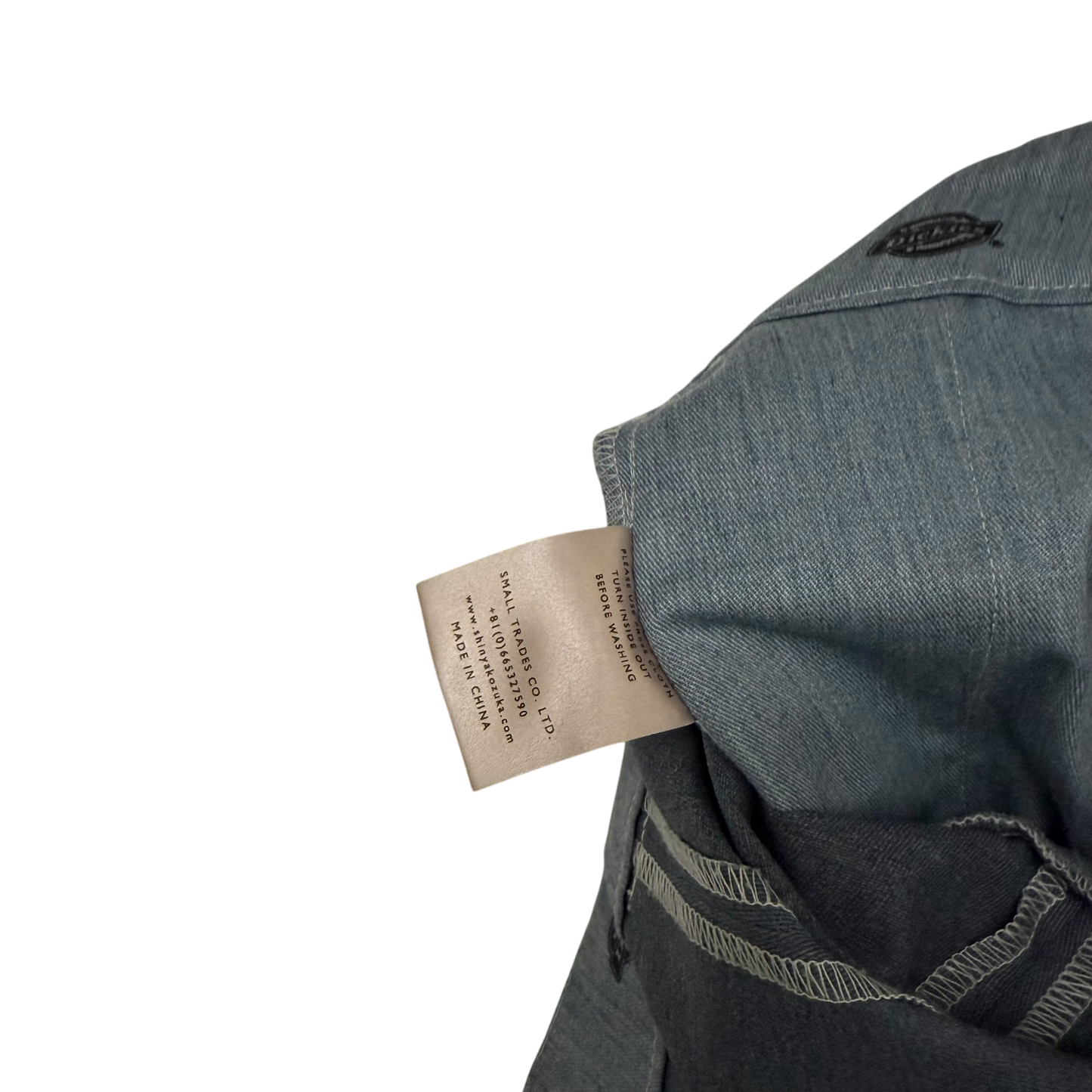 Shinya Kozuka x Dickies Overdyed Blue Pleated Pants (Size M)