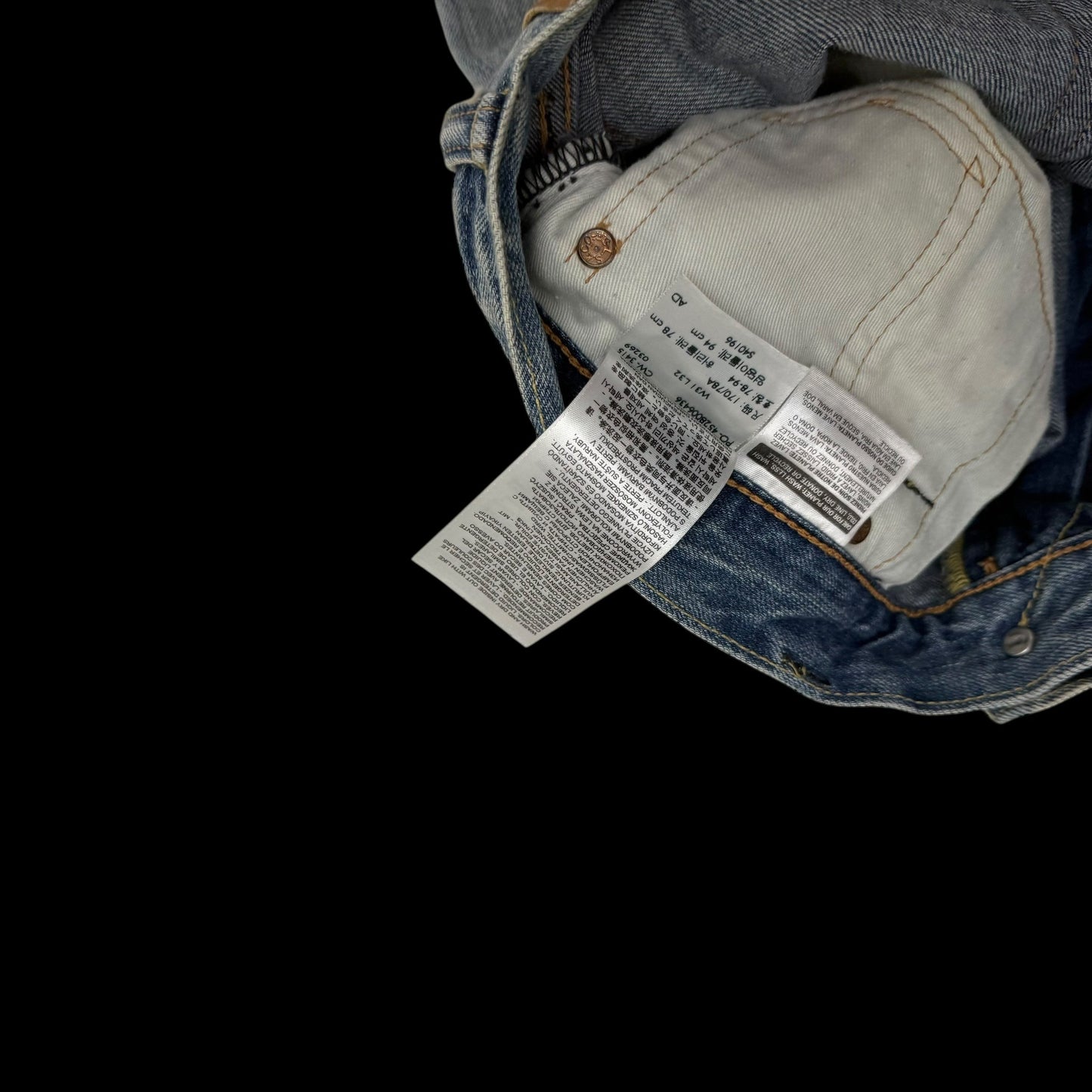 Levi’s 513 Custom Patchwork Jeans (Size 31”)